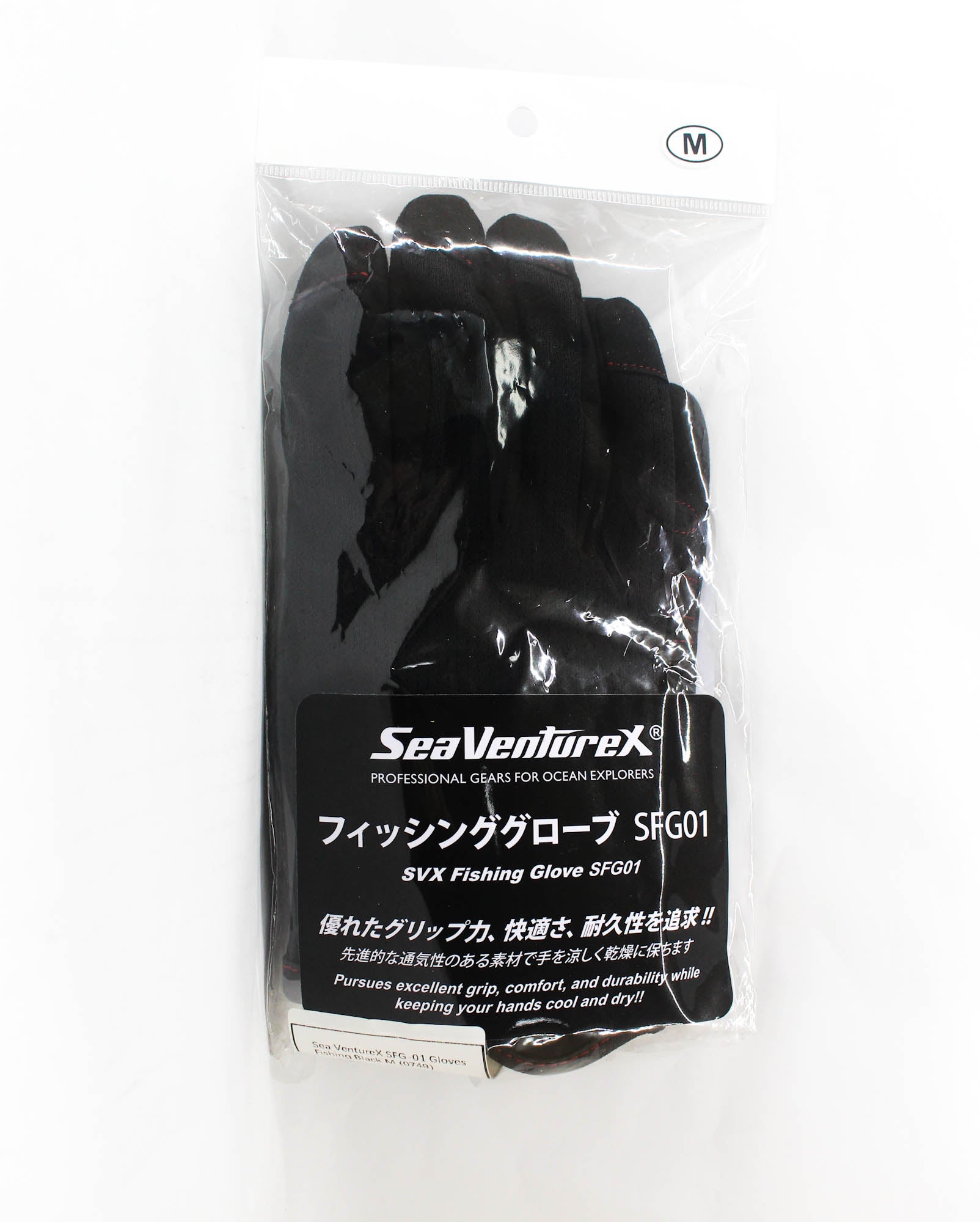 Sea VentureX SFG-01 Gloves Fishing Black M (0749)