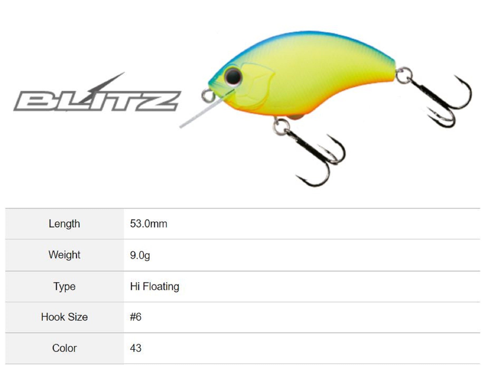OSP Blitz 53 mm 9 grams Floating Lure T-04 (1369)