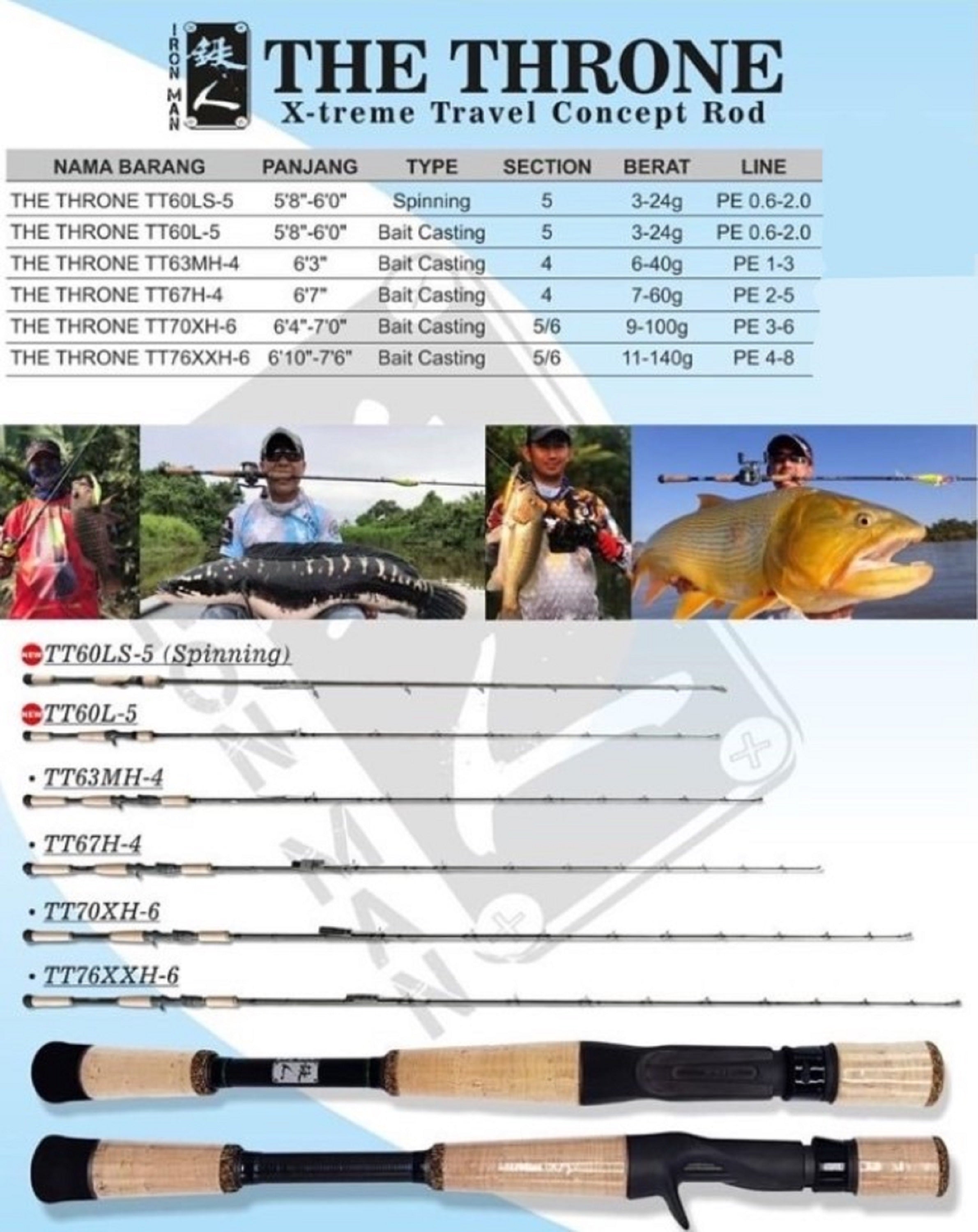 Iron Man Spinning Rod The Throne TT60LS-5 (2014)