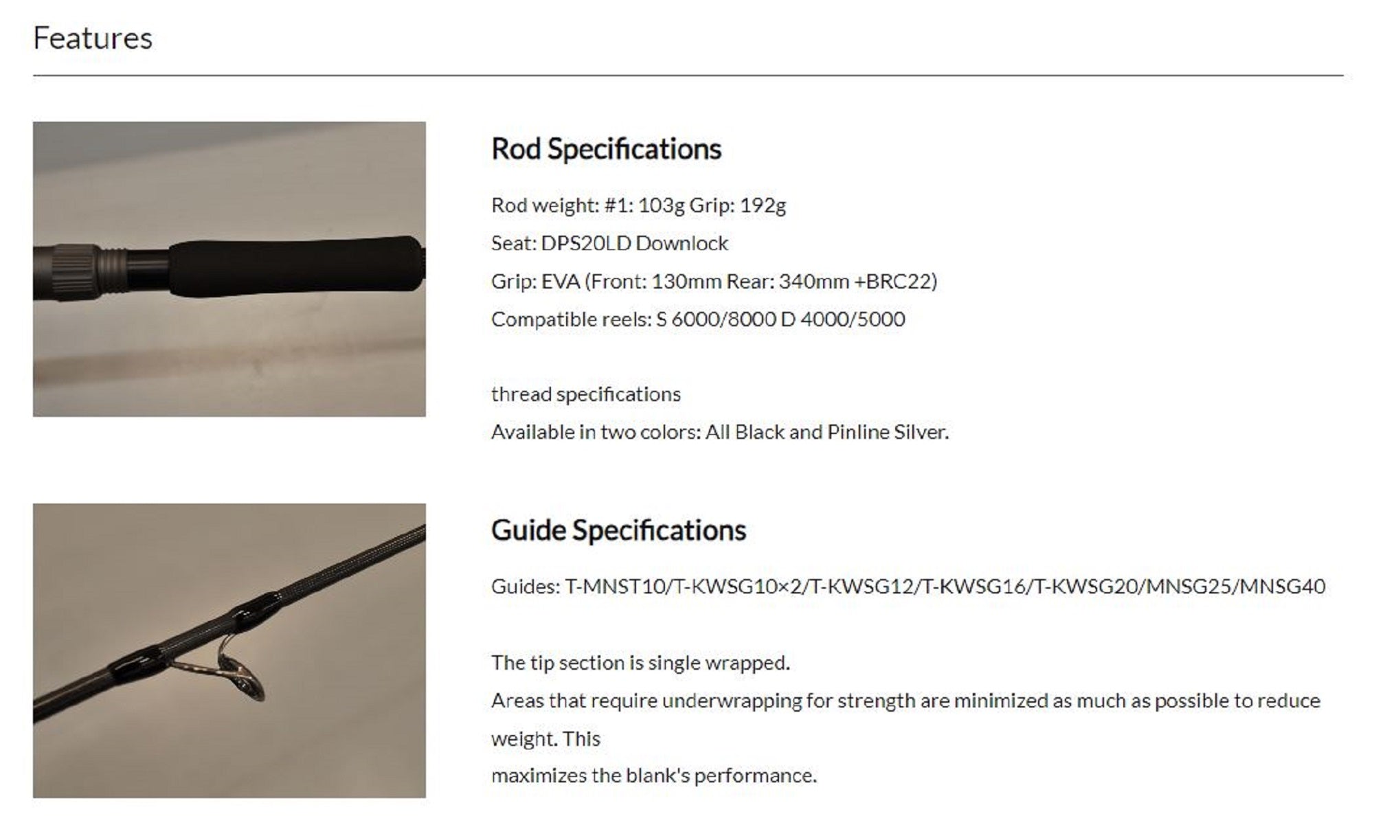 Truth Rod Spinning 844 Ocean Sprinter P.E 3-4 Japan (2301)