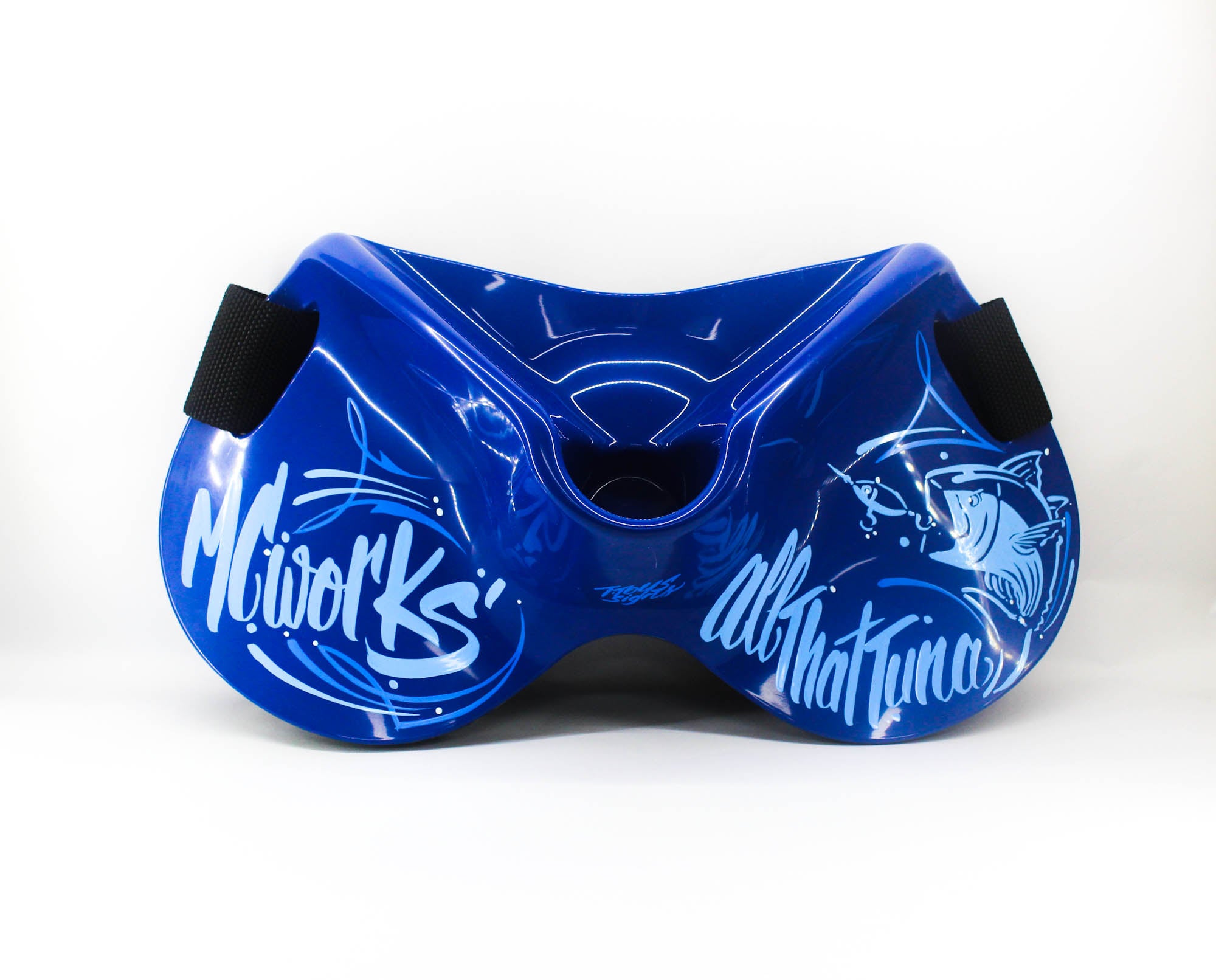 MC Works TT Fighting Gimbal Belt Hand Painted Tuna Blue (2348)