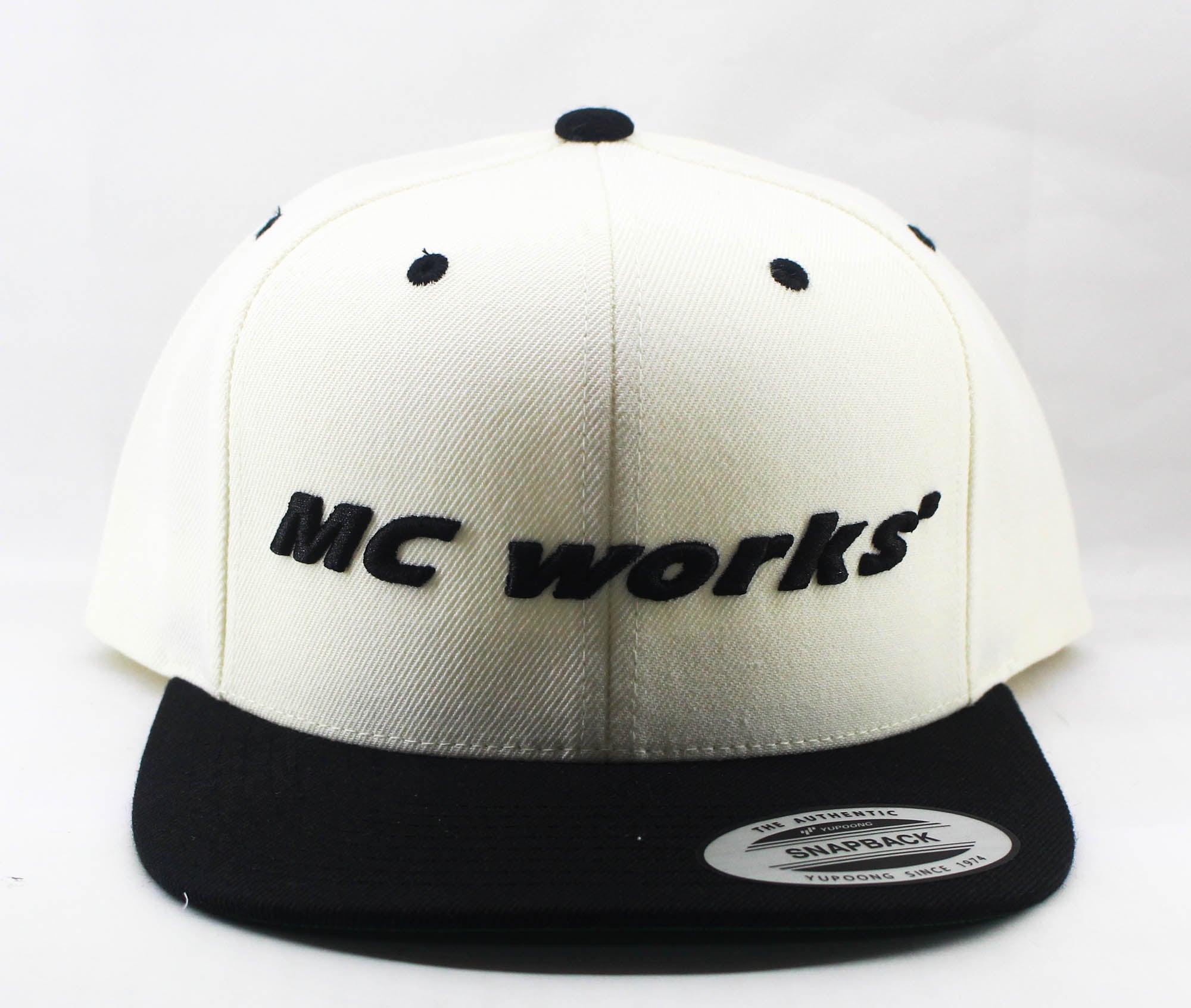 MC Works Cap Snapback Full Visor White (2410)