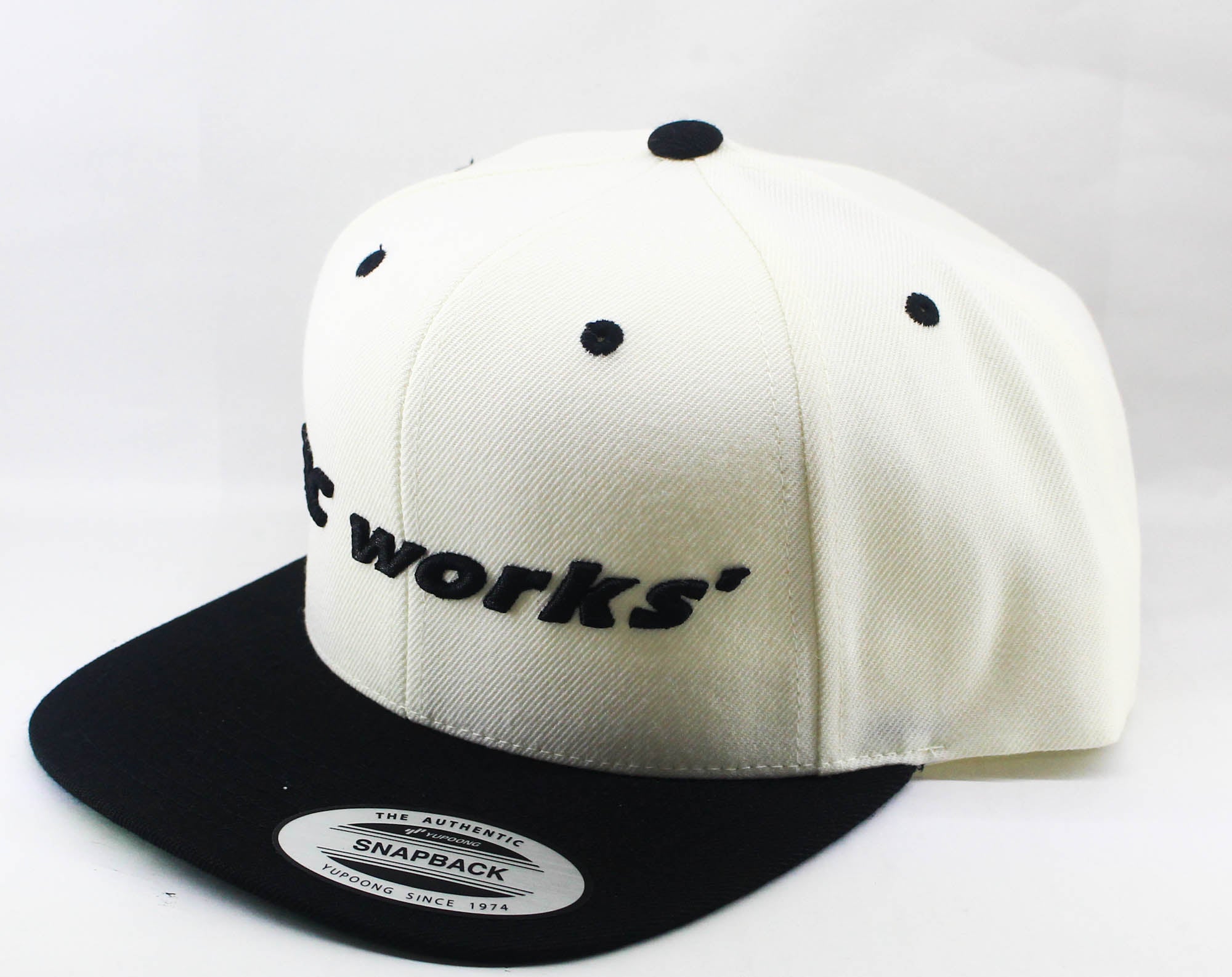 MC Works Cap Snapback Full Visor White (2410)