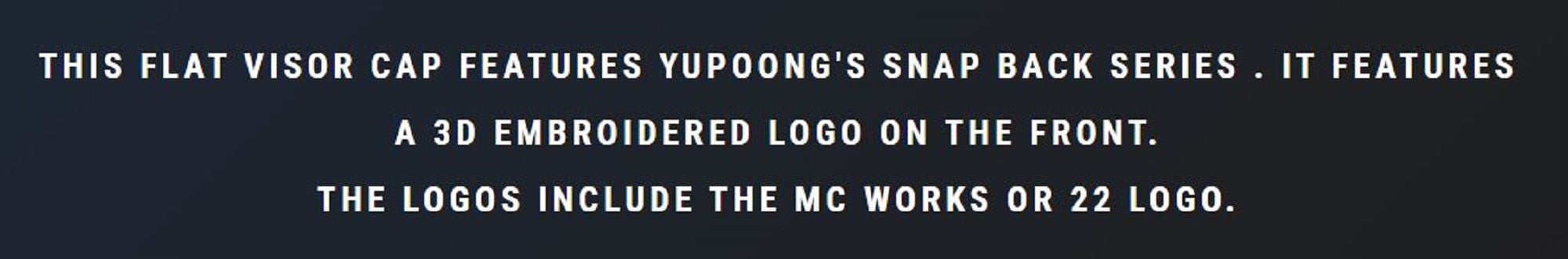 MC Works Cap Snapback Full Visor White (2410)