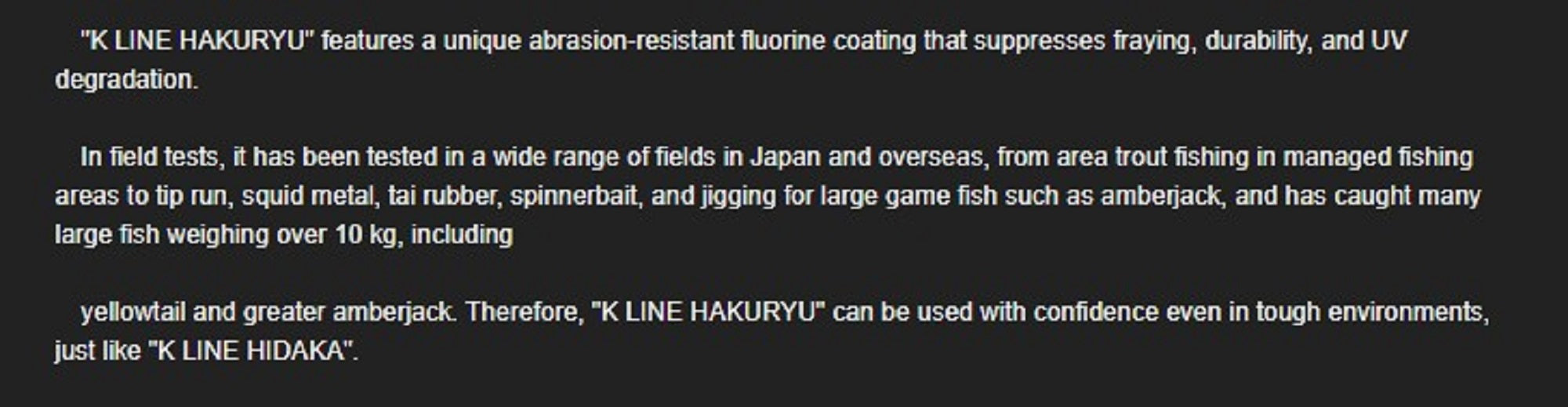 K Line P.E Line Hakuryu 1200m P.E 10 150lb Multi (4008)