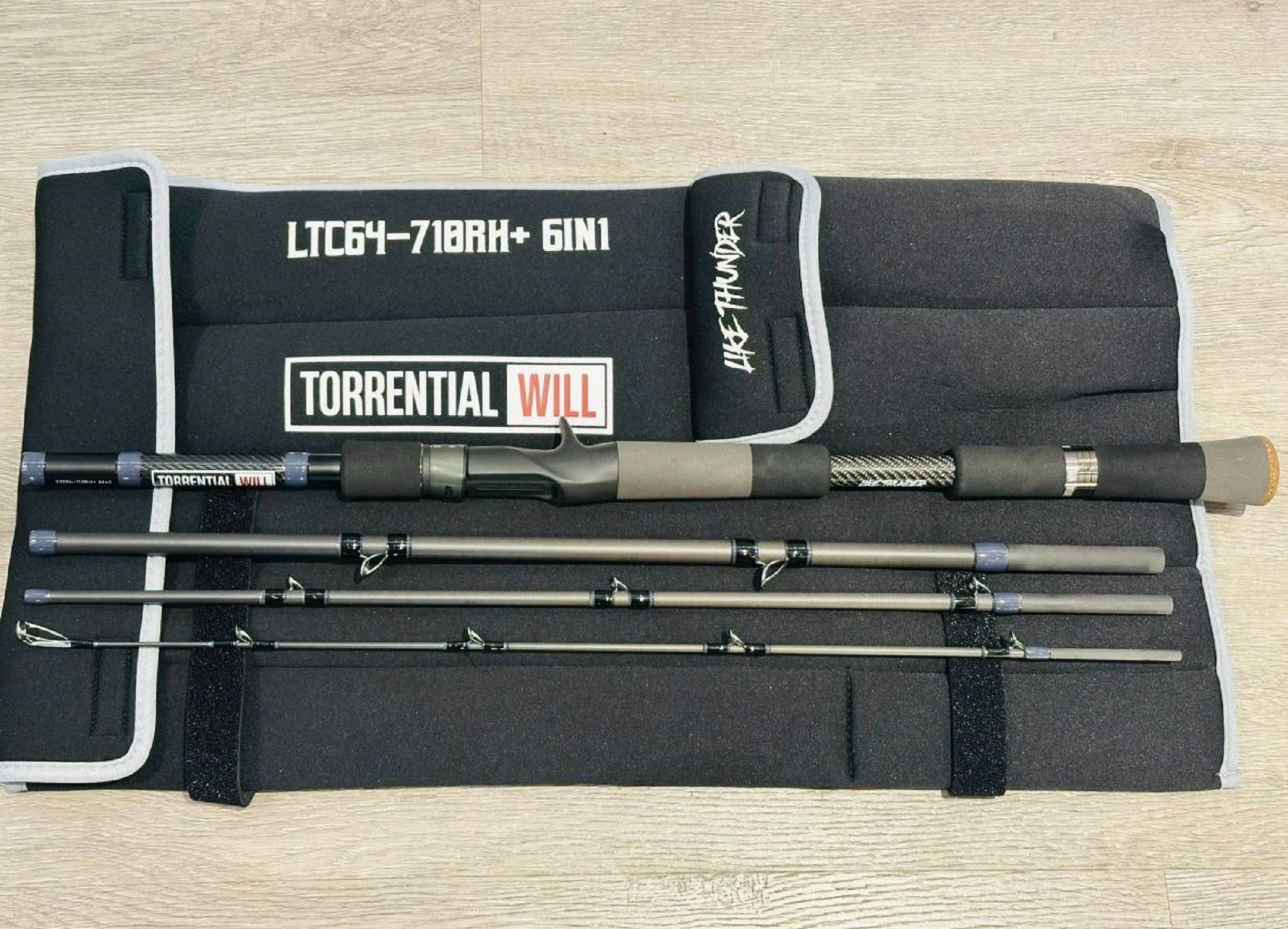 Torrential Will Rod Baitcast Like Thunder LTC64-710RH+ 6+1pc Travel (6005)