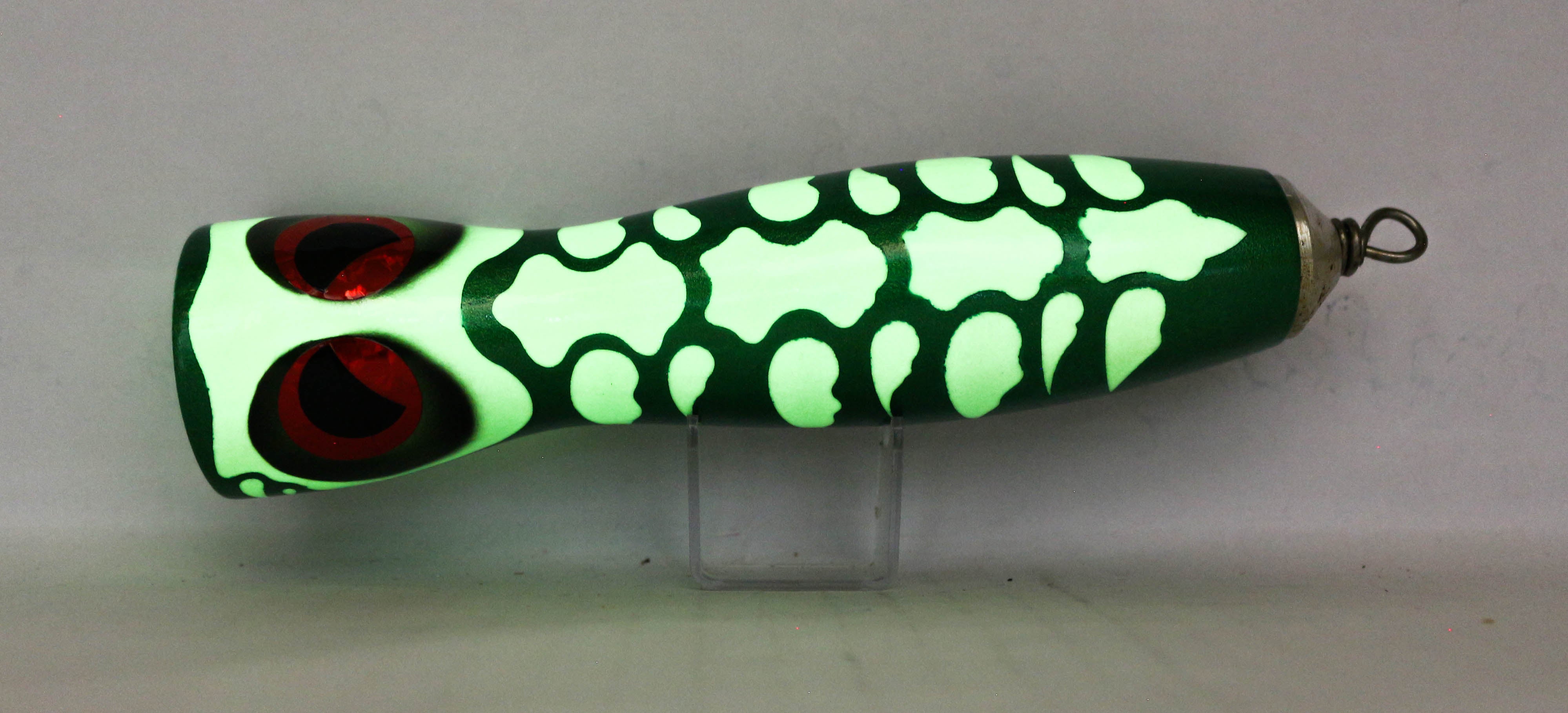 Sale Wood Popper Skeleton Glow Floating 190 mm 130 grams Green (1009)