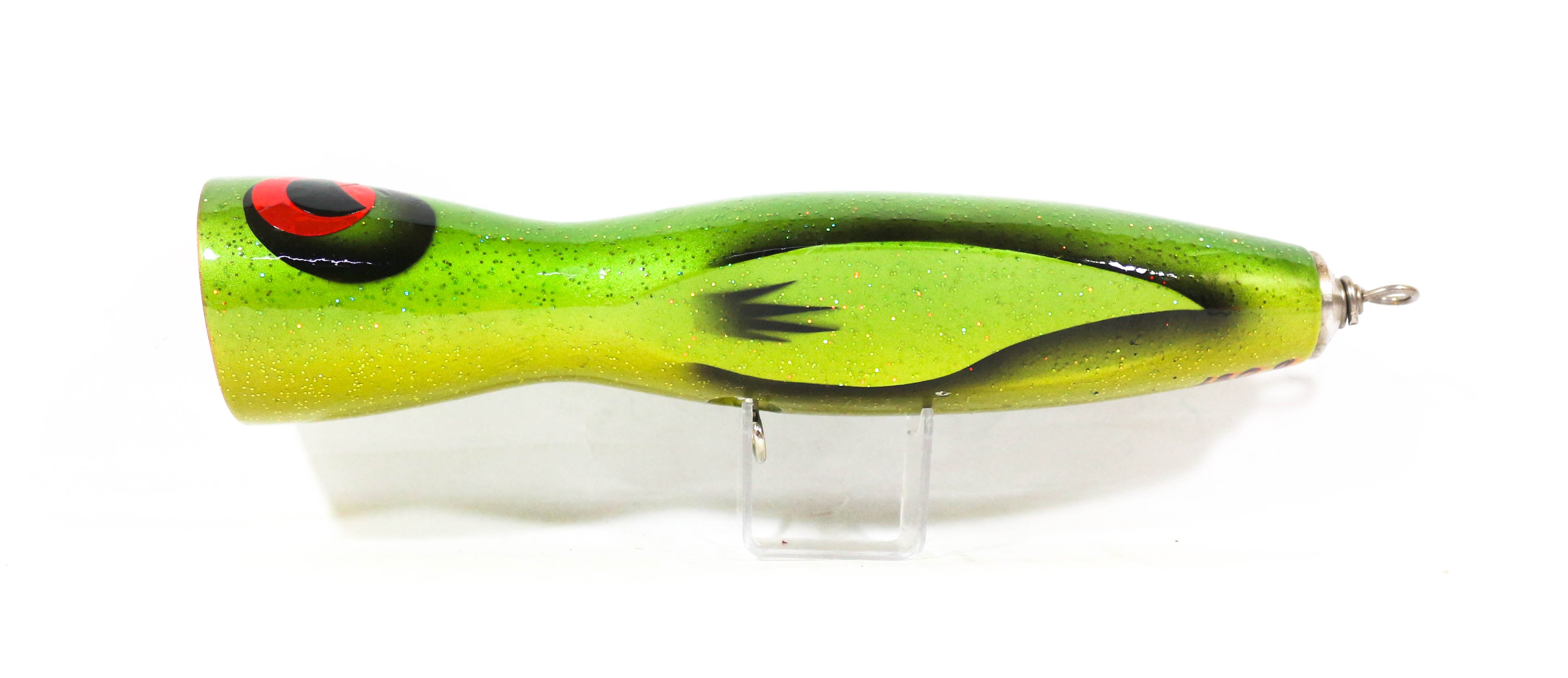 Sale Wood Popper Flatside Floating 210mm 130grams Wing Green Glitter (1043)
