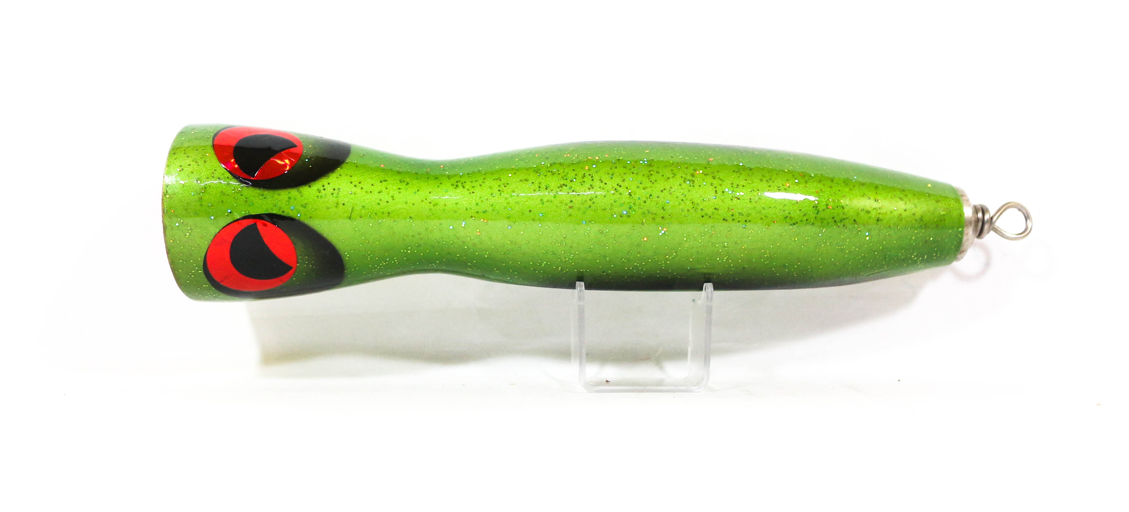 Sale Wood Popper Flatside Floating 210mm 130grams Wing Green Glitter (1043)