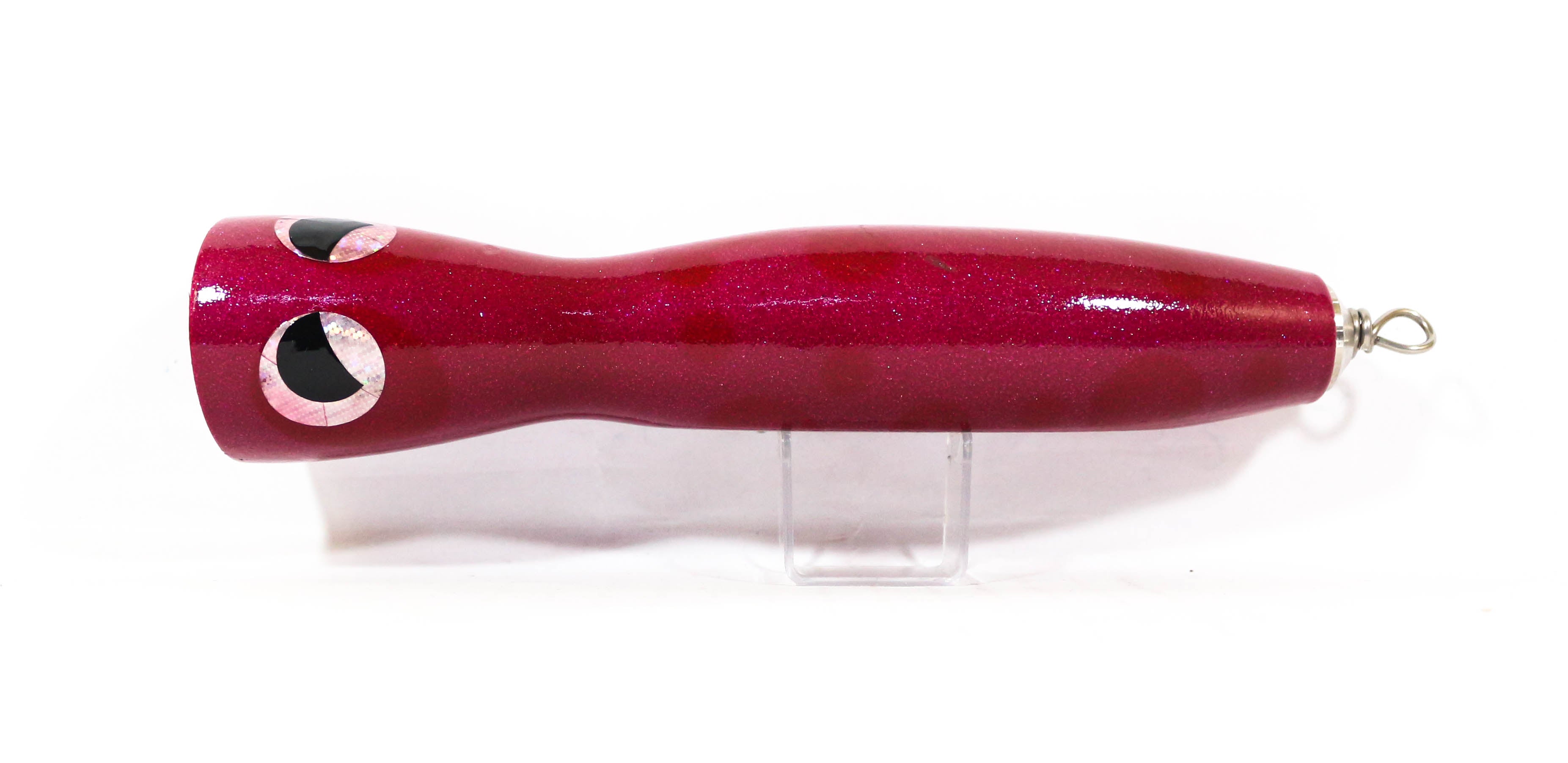 Sale Wood Popper Flatside Floating 210mm 130grams Bubble Red Glitter (1053)