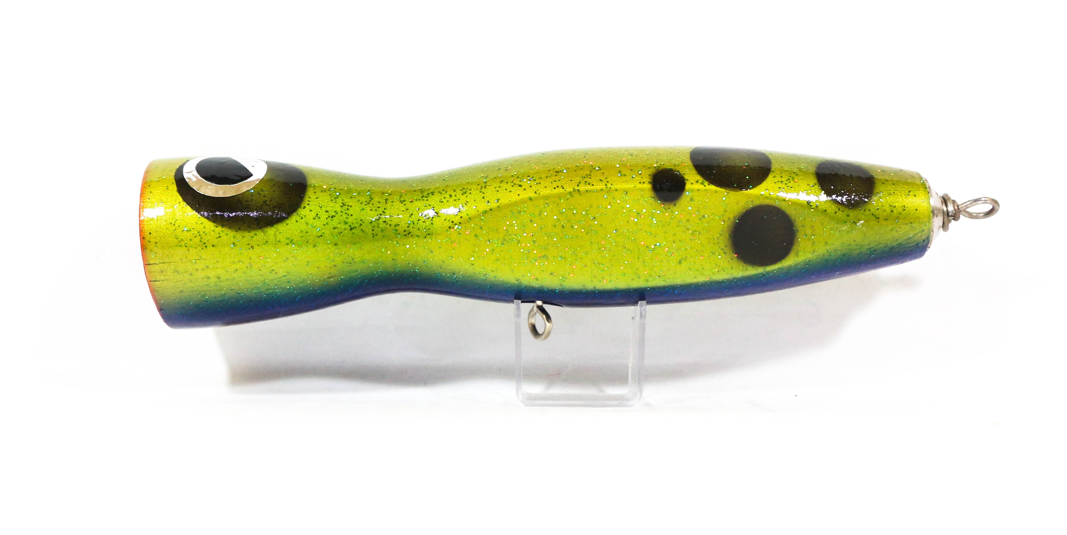 Sale Wood Popper Flatside Floating 210 mm 130 grams Green Glitter (1055)