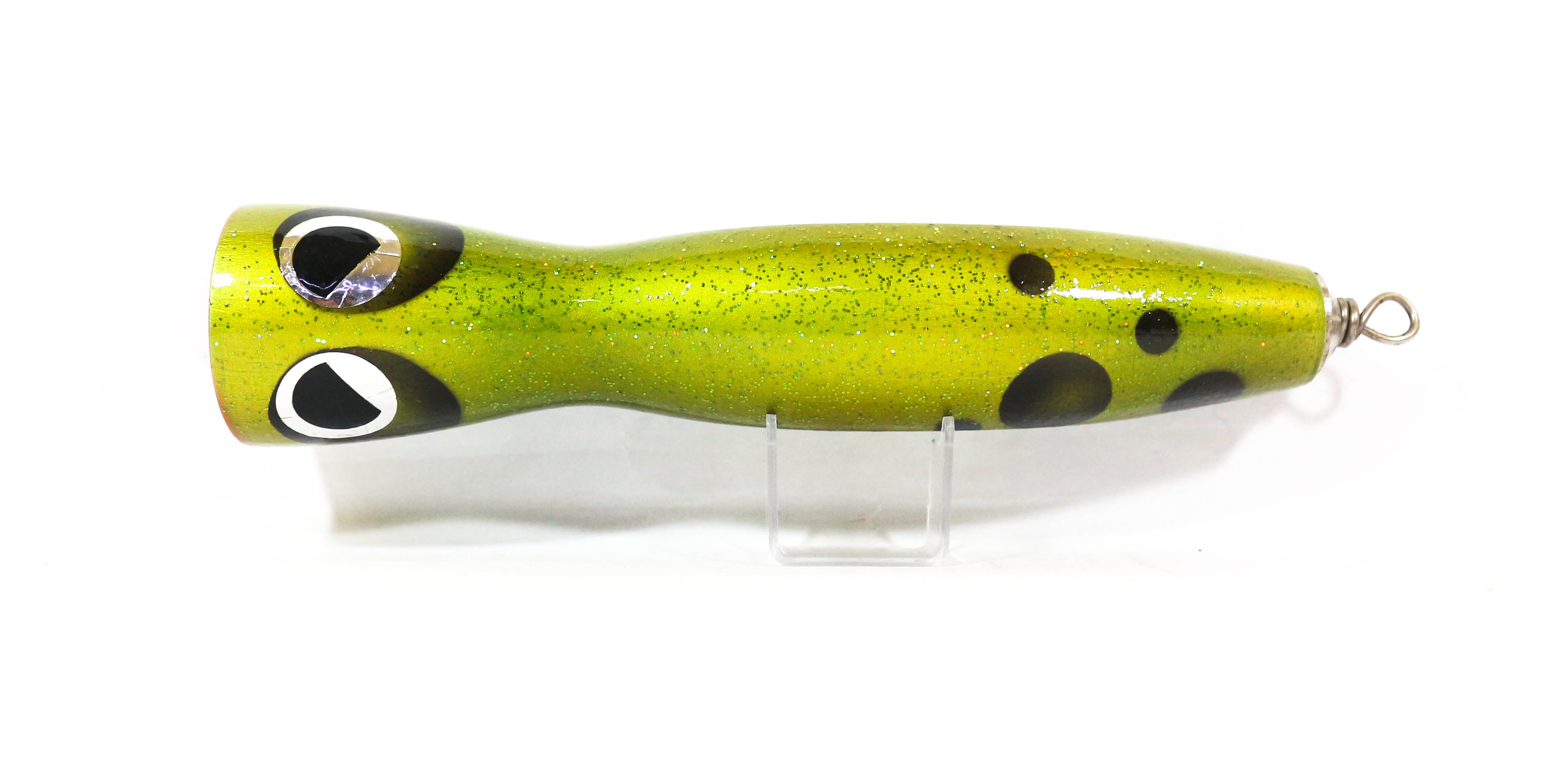 Sale Wood Popper Flatside Floating 210 mm 130 grams Green Glitter (1055)