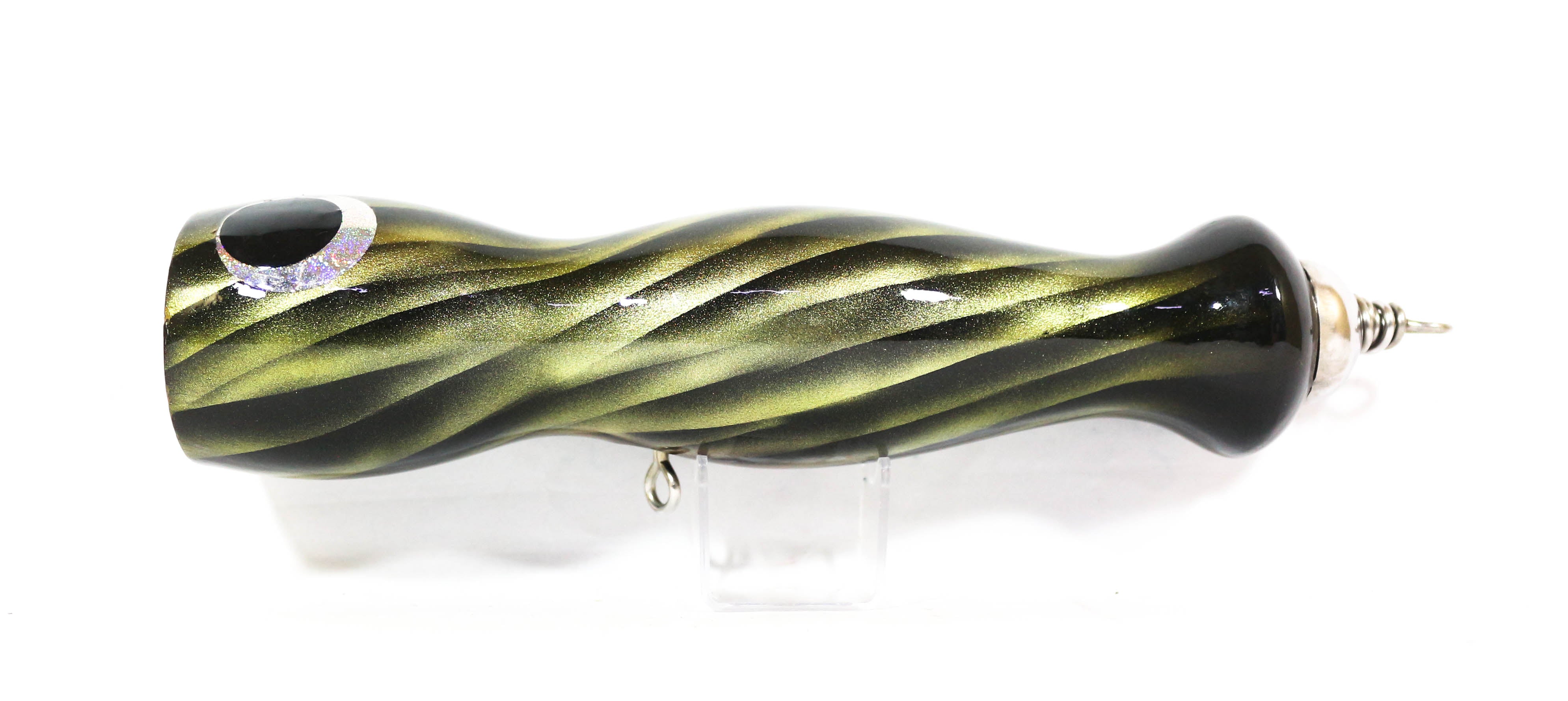 Sale Wood Popper Jelly Floating 220 mm 140 grams Stripe Green (1071)