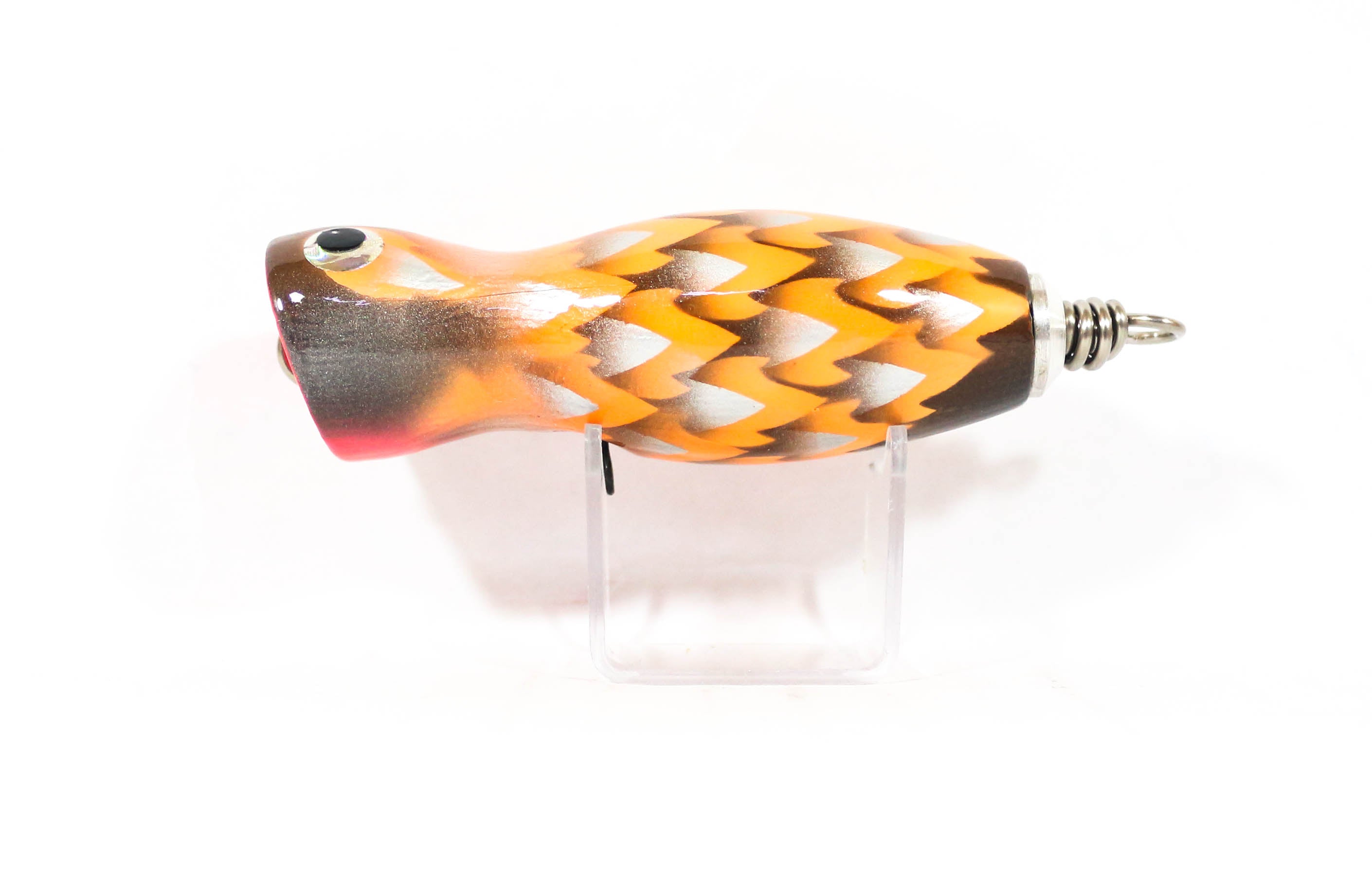 Sale Wood Popper Baby Floating 90 mm 17 grams Dragon Blk Head Orange (1086)