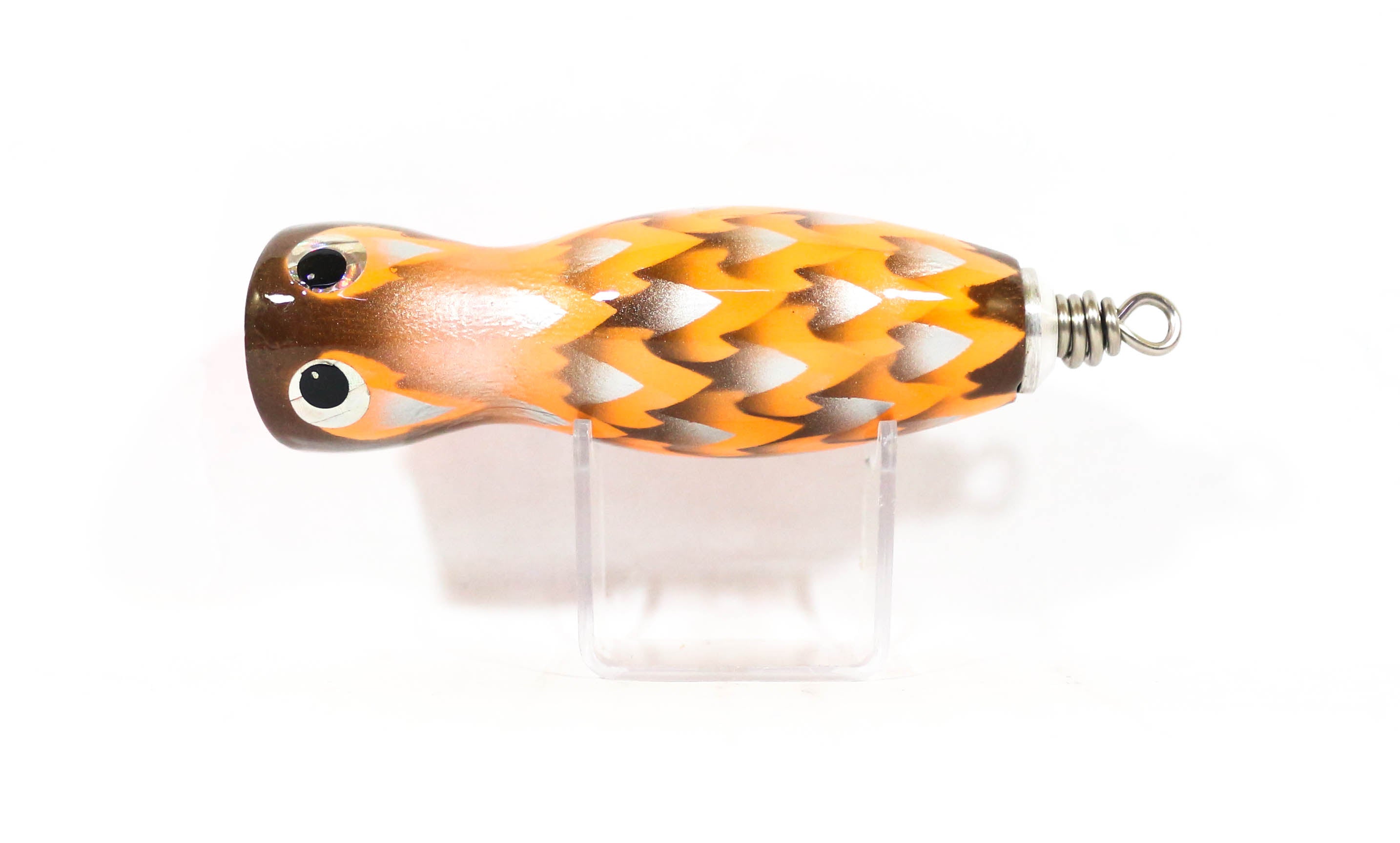 Sale Wood Popper Baby Floating 90 mm 17 grams Dragon Blk Head Orange (1086)