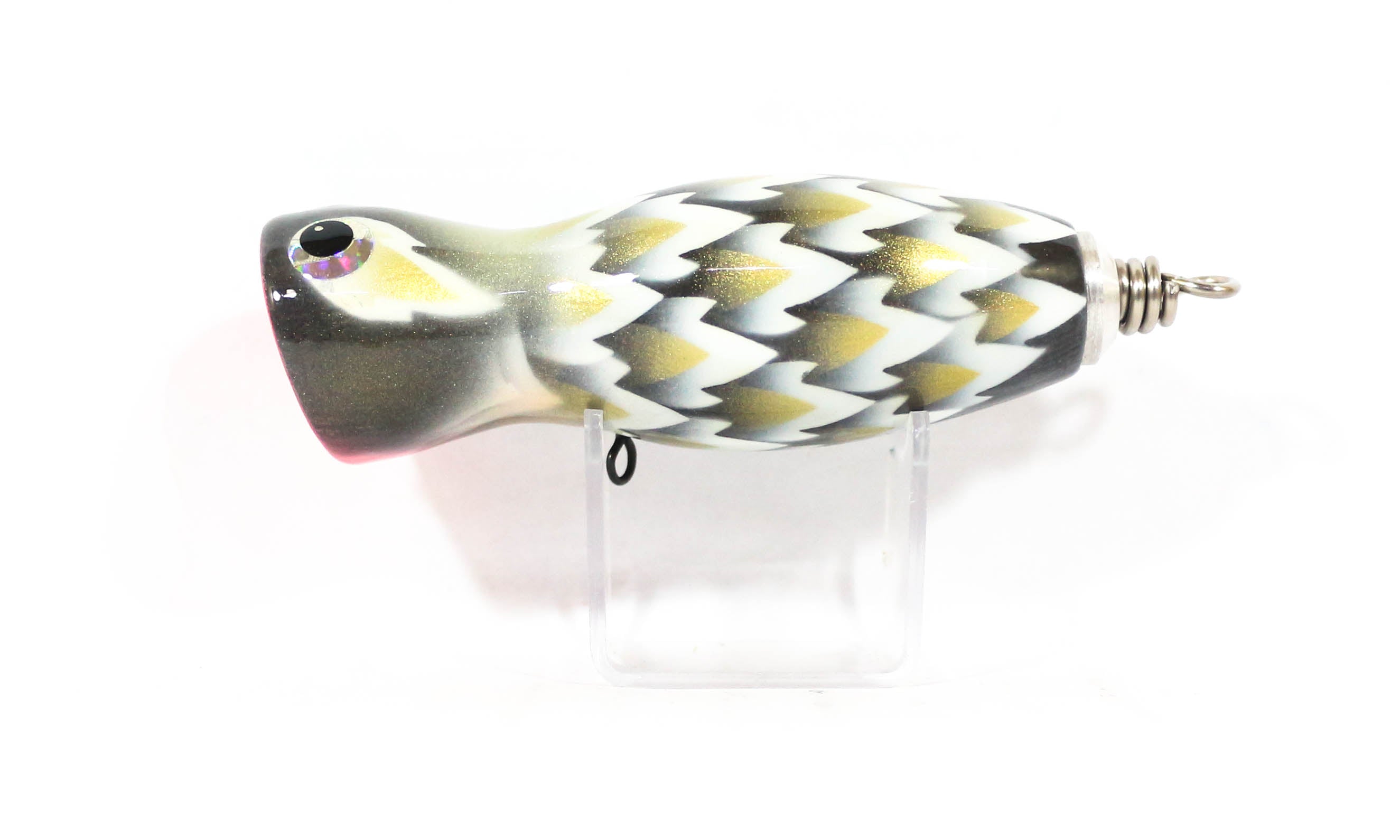 Sale Wood Popper Baby Floating 90 mm 17 grams Dragon White (1088)
