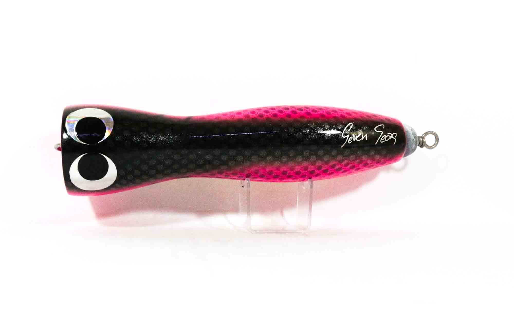 Sale Wood Popper Pin Floating 190 mm 110 grams Black Pink (1103)