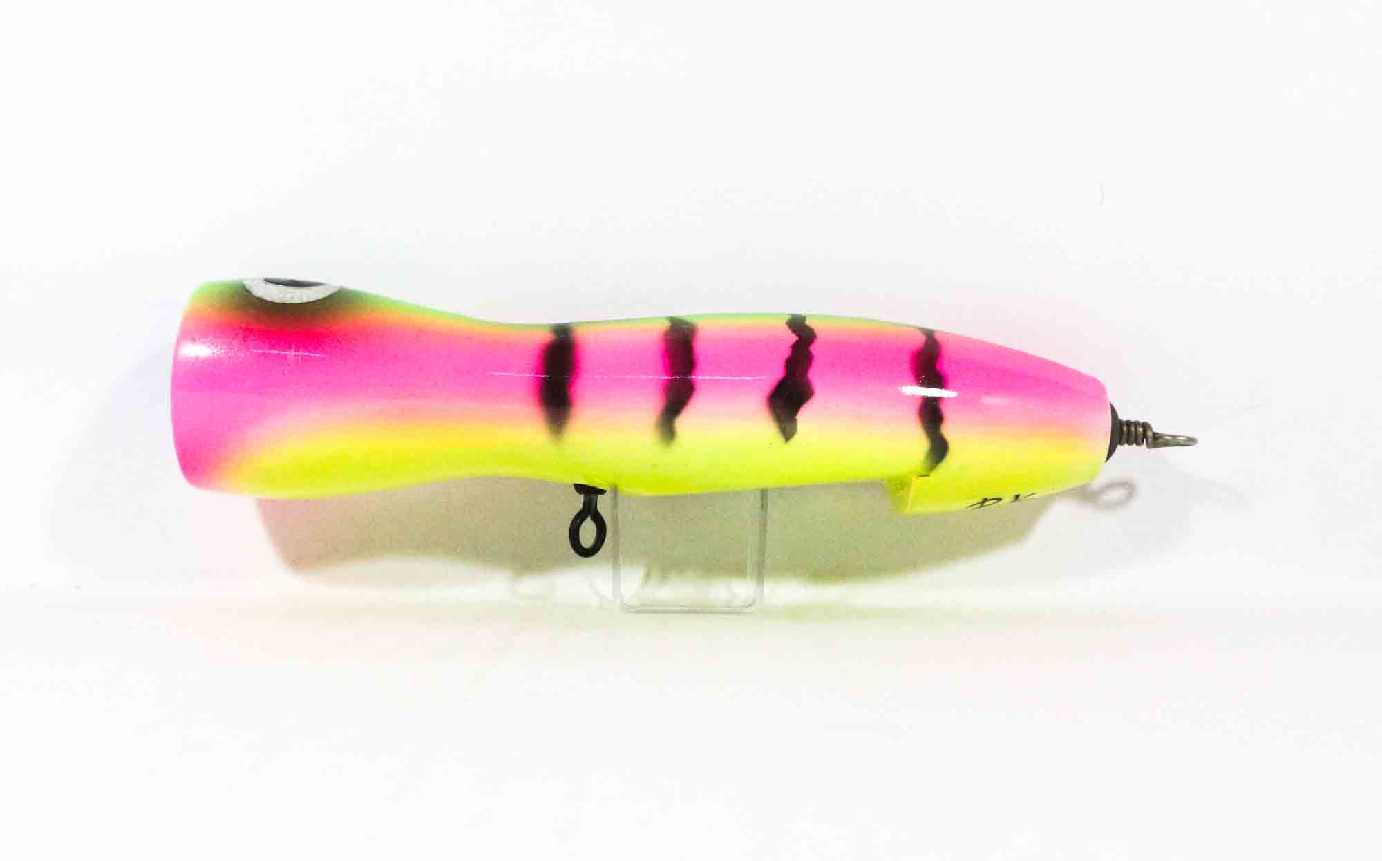 Sale Wood Popper Ocean GT Floating 220 mm 175 grams Green Pink Tiger (1109)