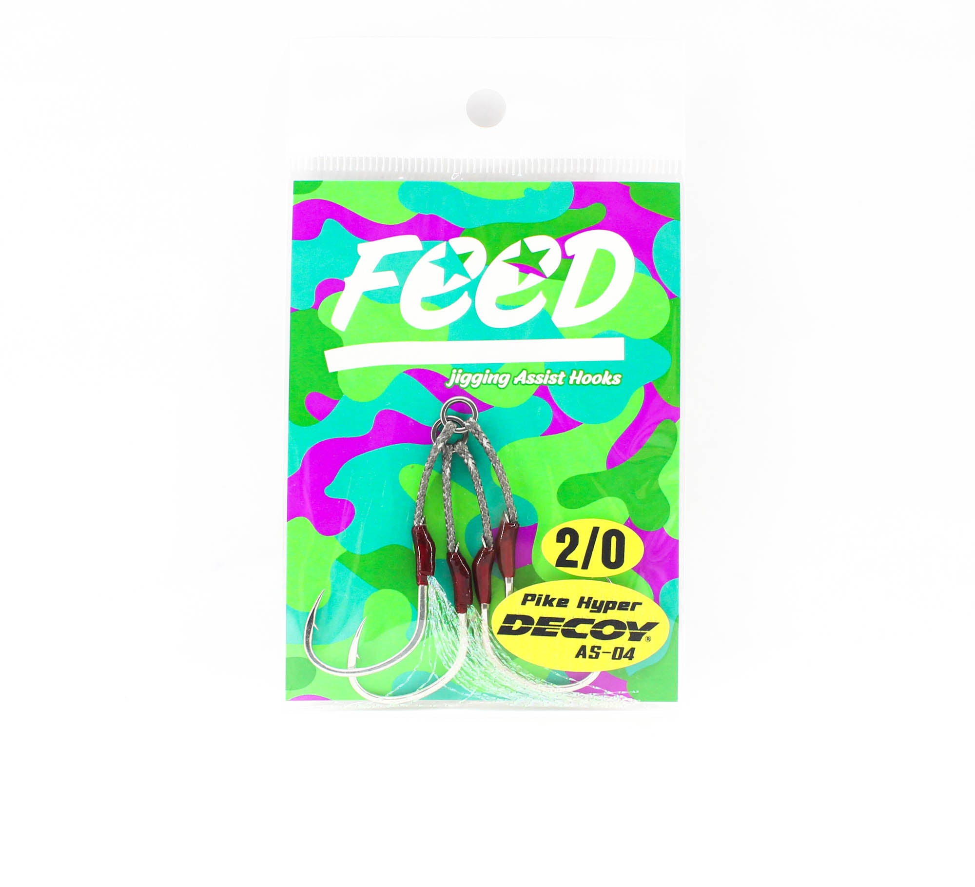 Feed HM Assist Hook Twin SMP Decoy AS-04 Size 2/0 2 set (2128)