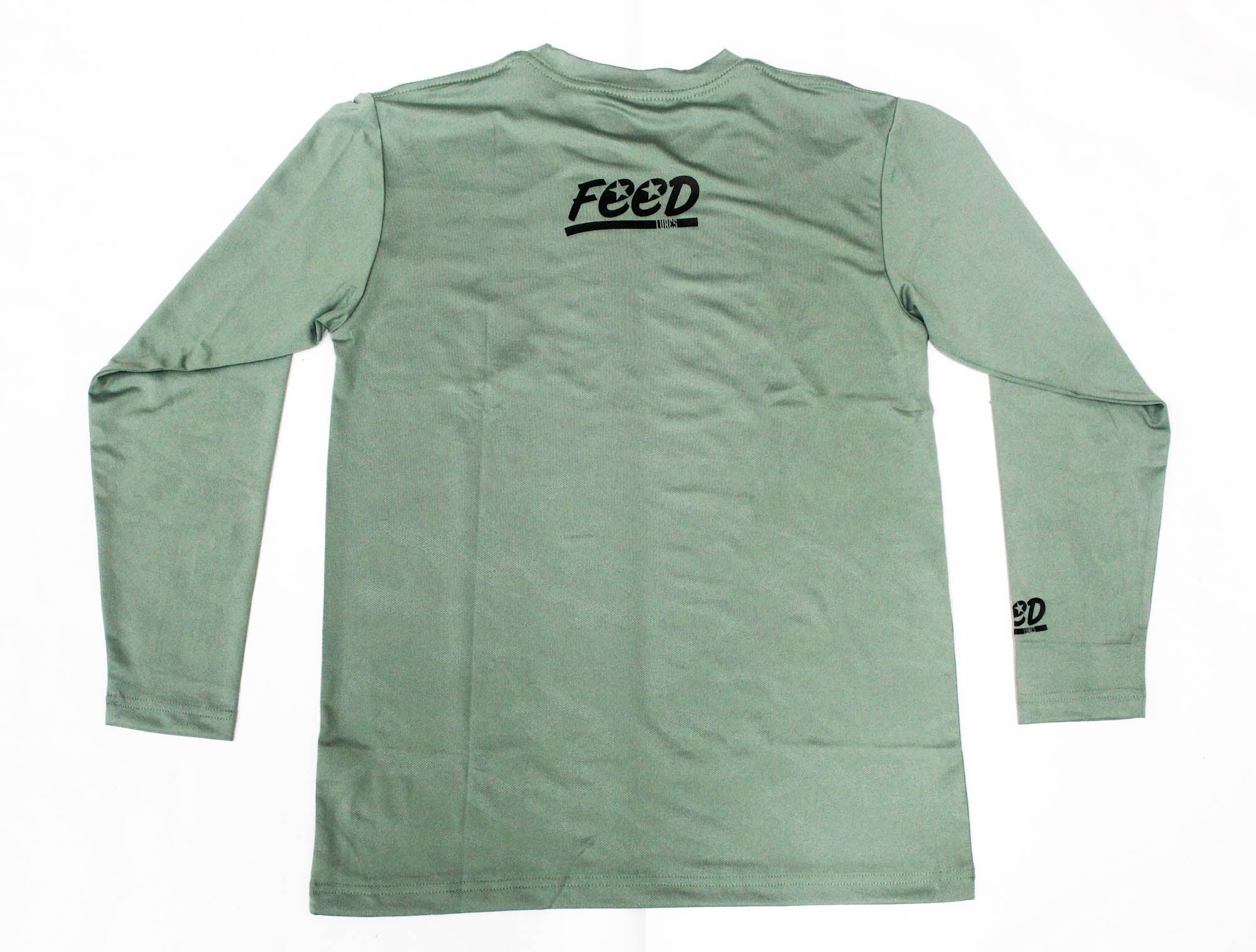 Feed T-Shirt Dry Fit Long Sleeve Size XL Hunter Green (2179)