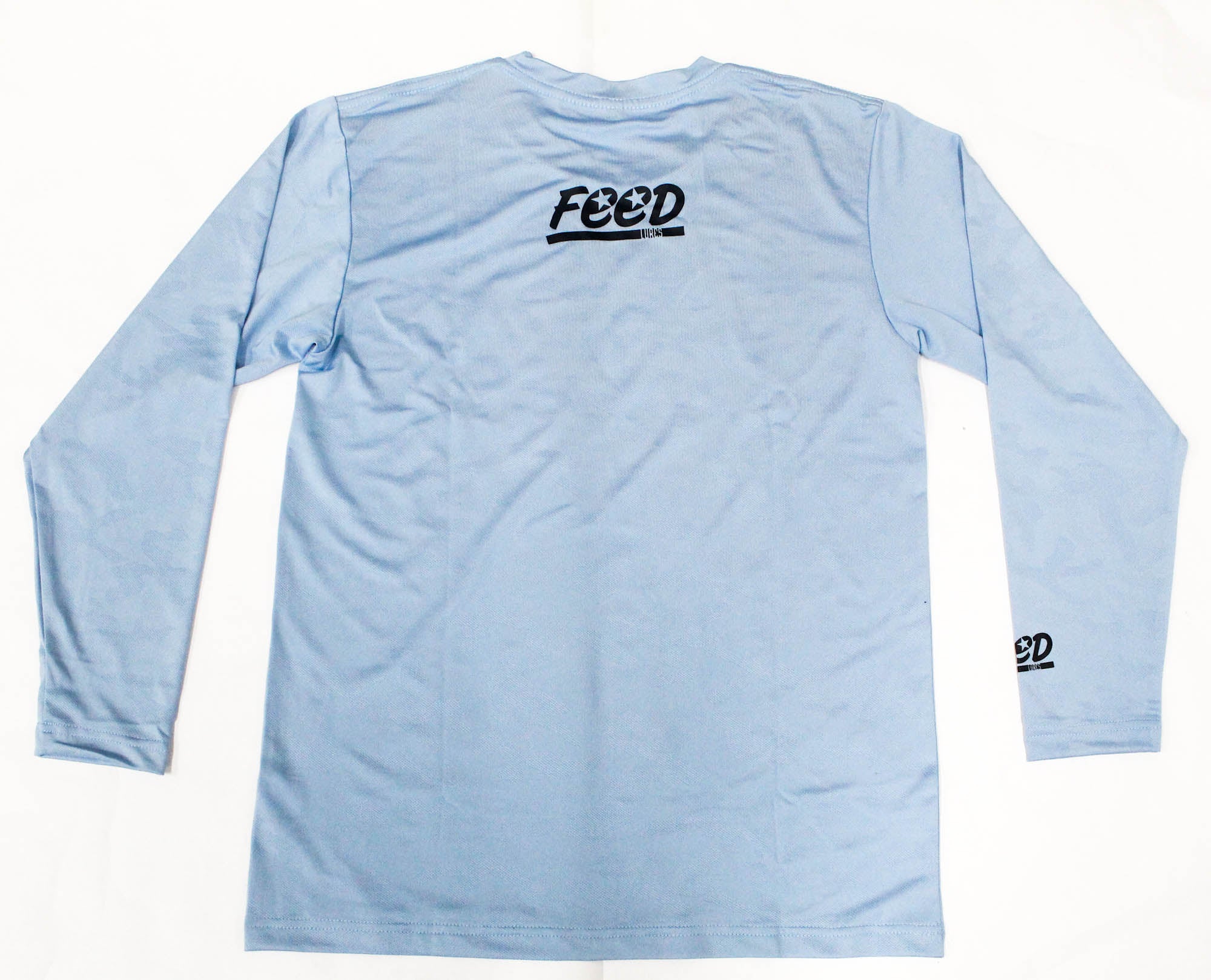 Feed T-Shirt Dry Fit Long Sleeve Size XL Ocean Blue (2185)