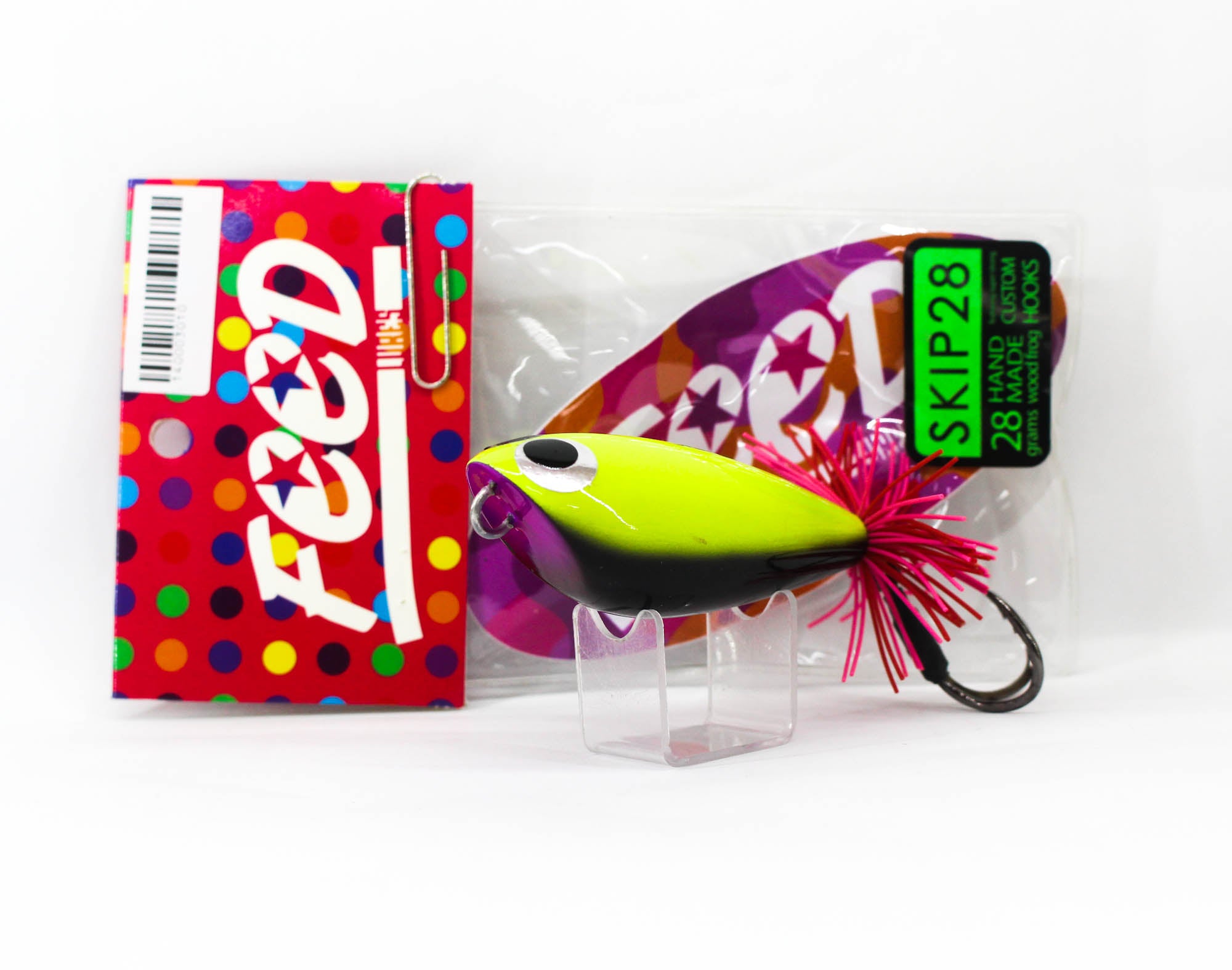 Feed Skip 28 Hand Made Wood Frog Floating Lure 28 grams 10 (3010)
