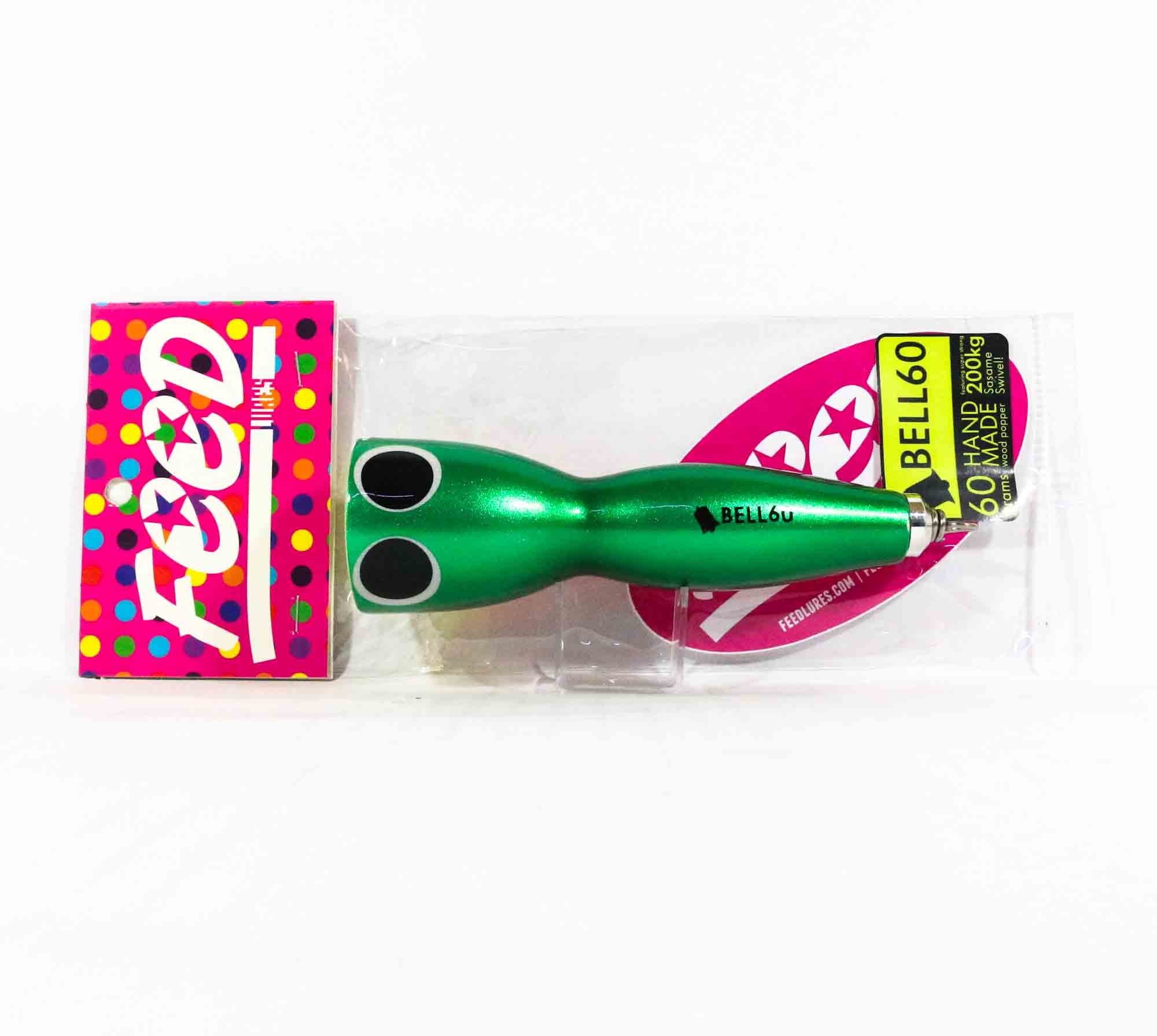 Feed Bell 60 Hand Made Wood Popper Floating Lure 60 grams 55 (7055)