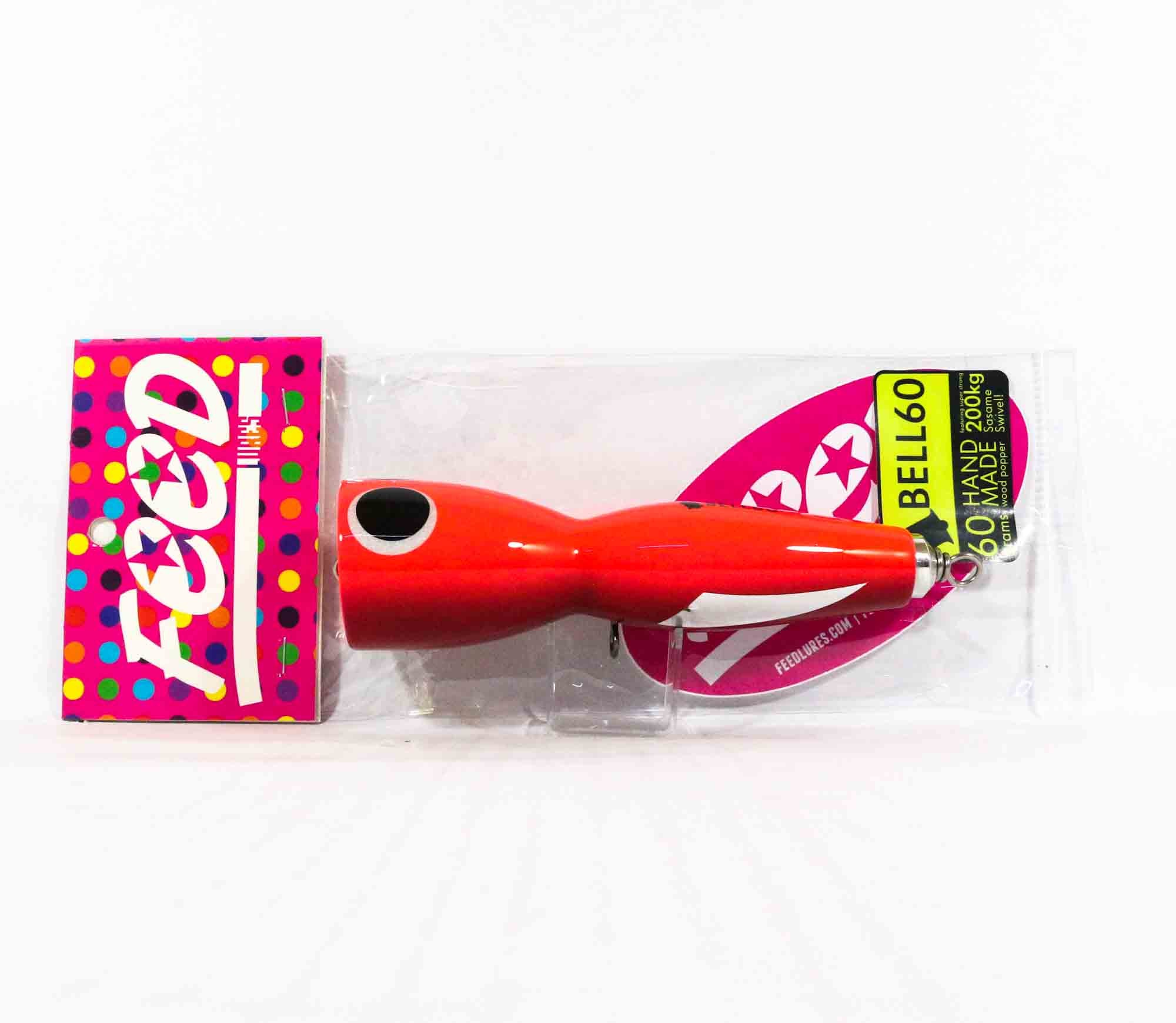 Feed Bell 60 Hand Made Wood Popper Floating Lure 60 grams 57 (7057)