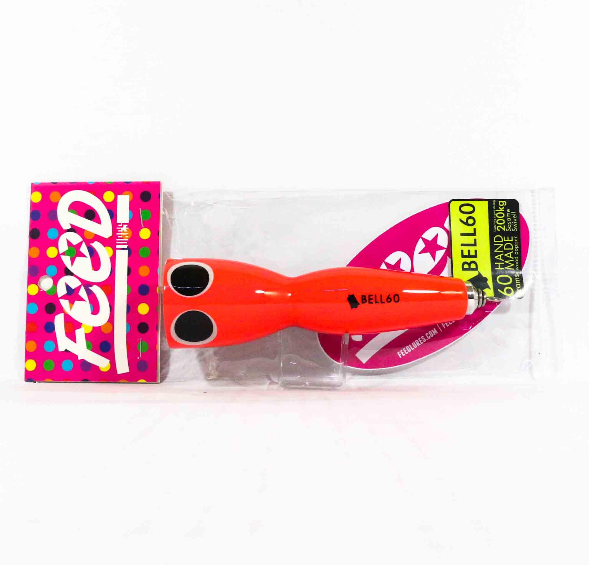 Feed Bell 60 Hand Made Wood Popper Floating Lure 60 grams 57 (7057)