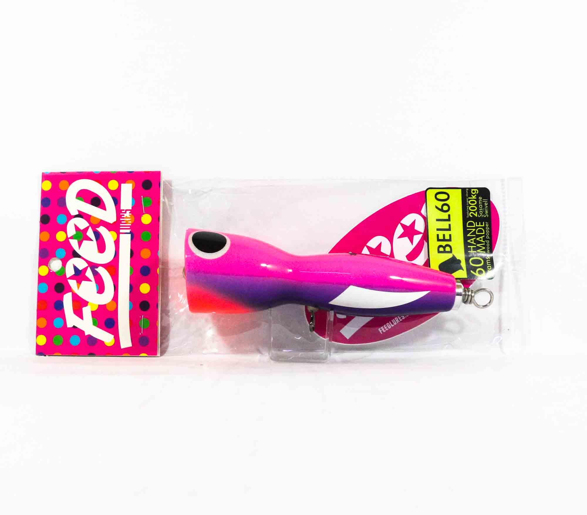 Feed Bell 60 Hand Made Wood Popper Floating Lure 60 grams 59 (7059)