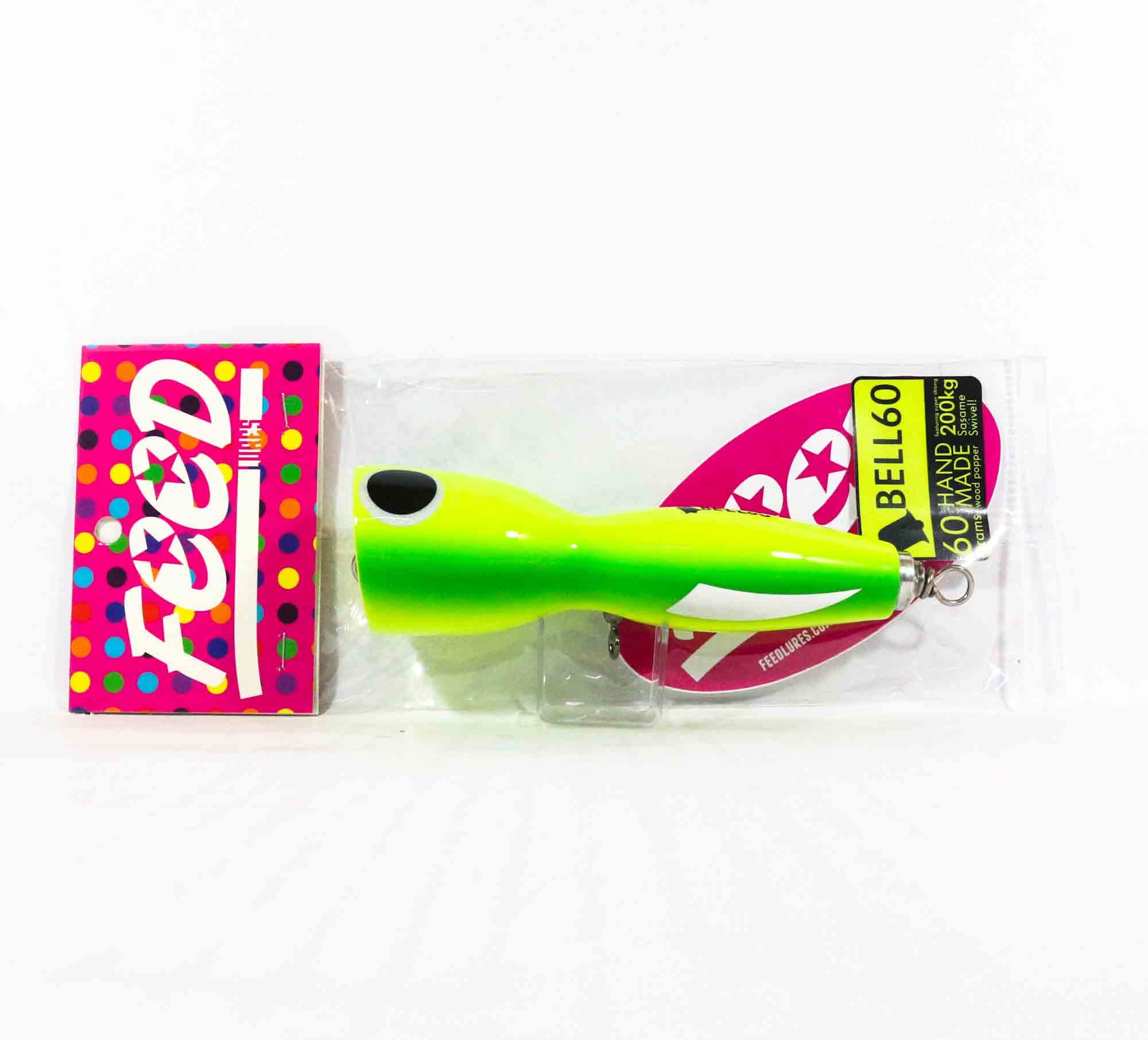 Feed Bell 60 Hand Made Wood Popper Floating Lure 60 grams 60 (7060)