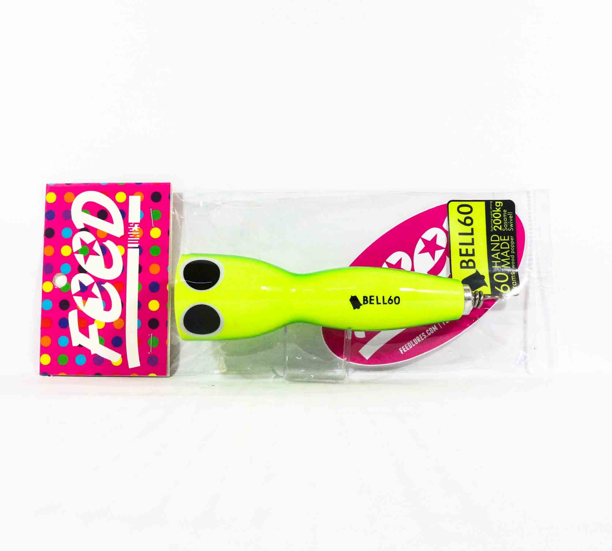 Feed Bell 60 Hand Made Wood Popper Floating Lure 60 grams 60 (7060)