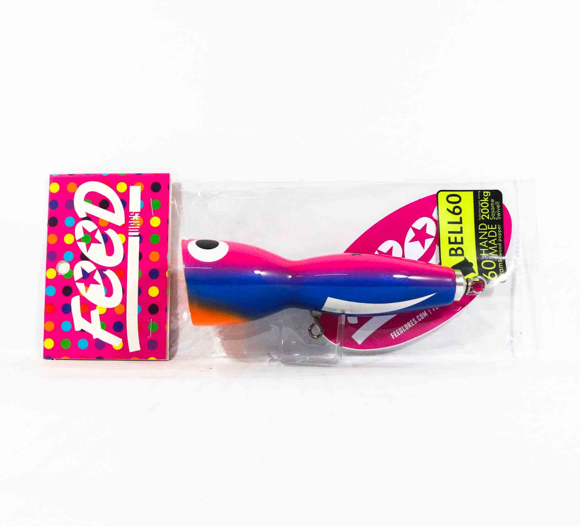 Feed Bell 60 Hand Made Wood Popper Floating Lure 60 grams 63 (7063)