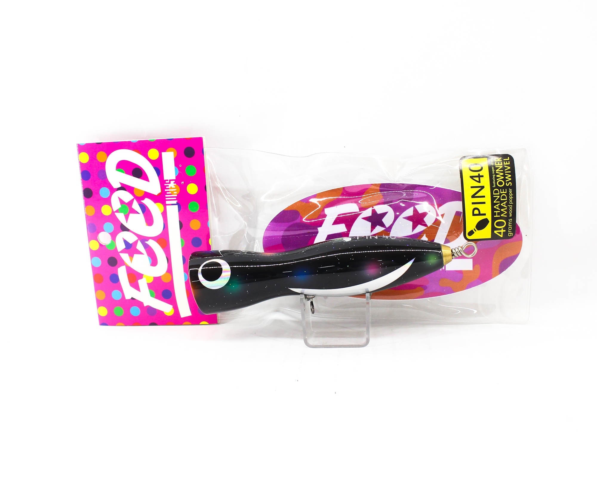Feed Pin 40 Hand Made Wood Popper Floating Lure 40 grams 23 (9023)