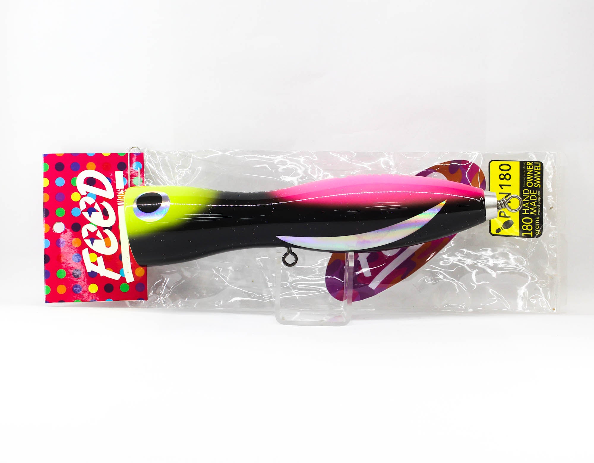 Feed Pin 180 Hand Made Wood Popper Floating Lure 180 grams 44 (3044)