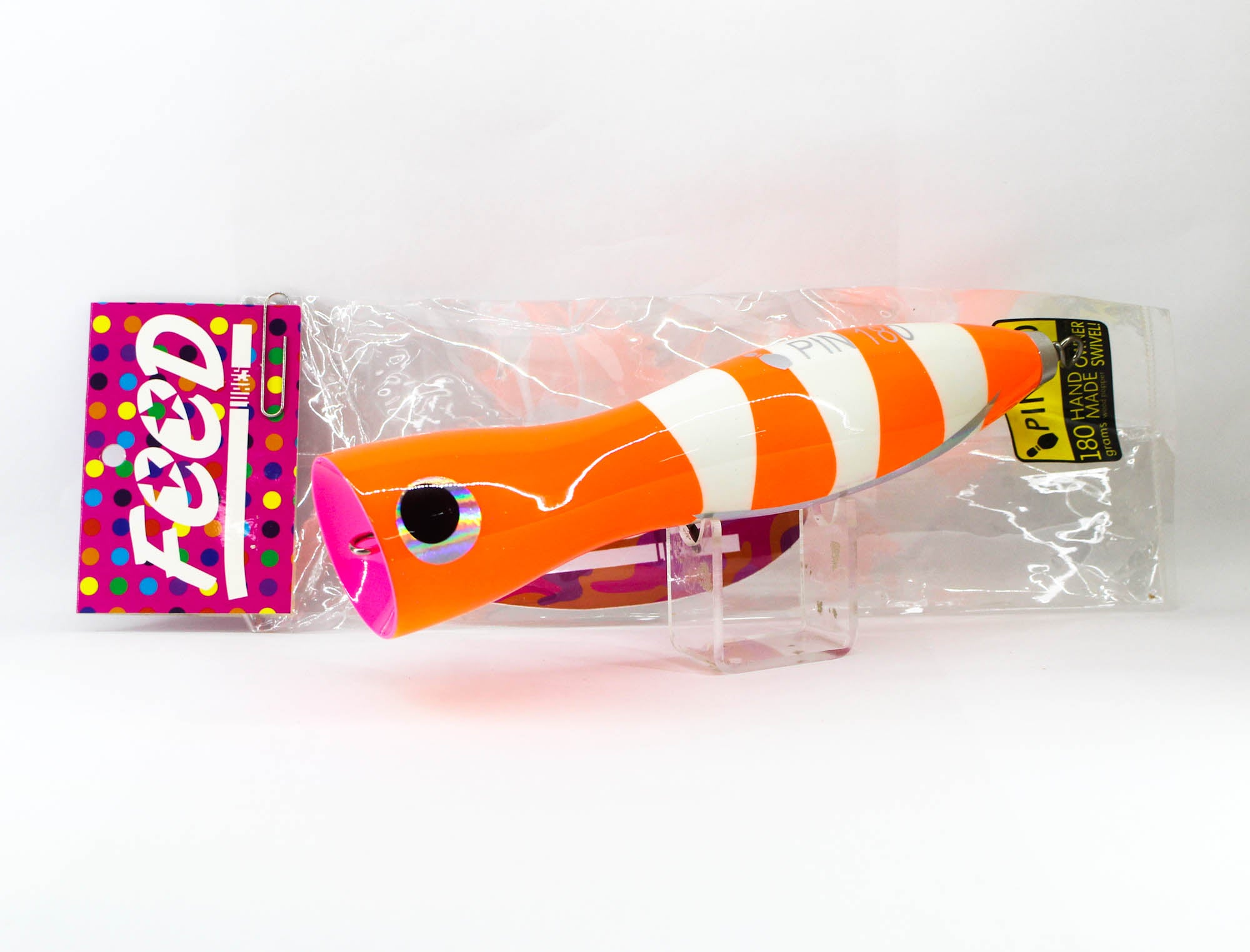 Feed Pin 180 Hand Made Wood Popper Floating Lure 180 grams 50 (3050)
