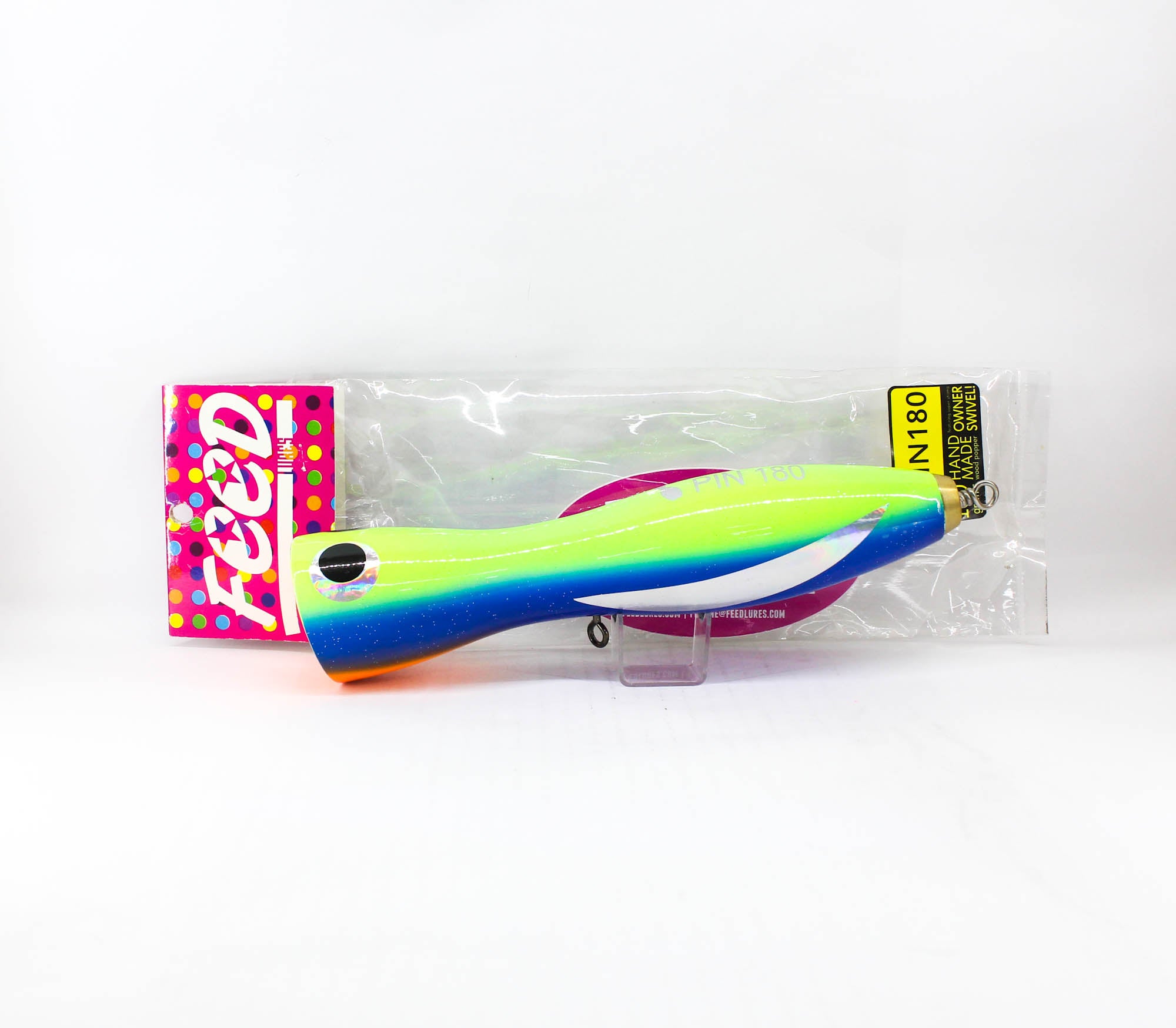 Feed Pin 180 Hand Made Wood Popper Floating Lure 180 grams 56 (3056)