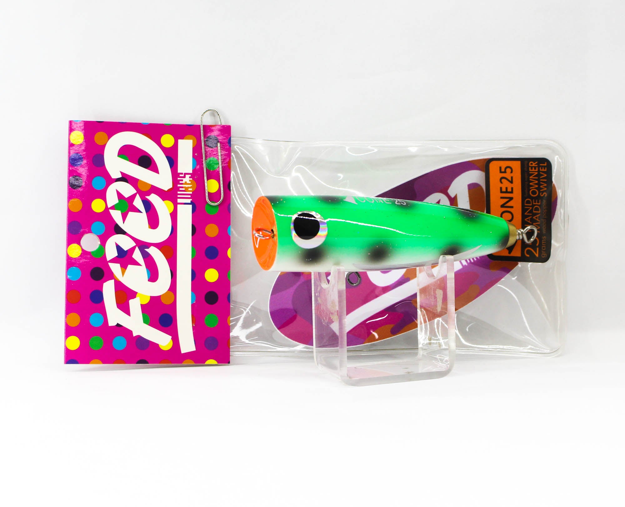 Feed Cone 25 Hand Made Wood Popper Floating Lure 25 grams 30 (4030)