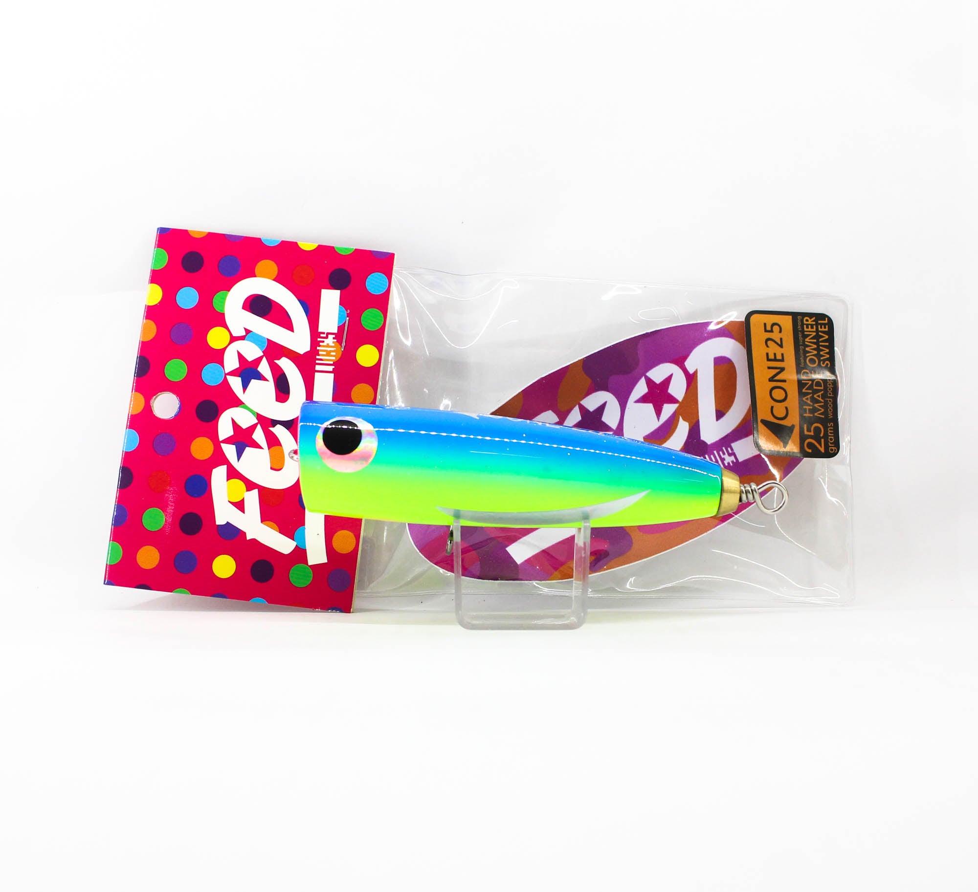 Feed Cone 25 Hand Made Wood Popper Floating Lure 25 grams 31 (4031)