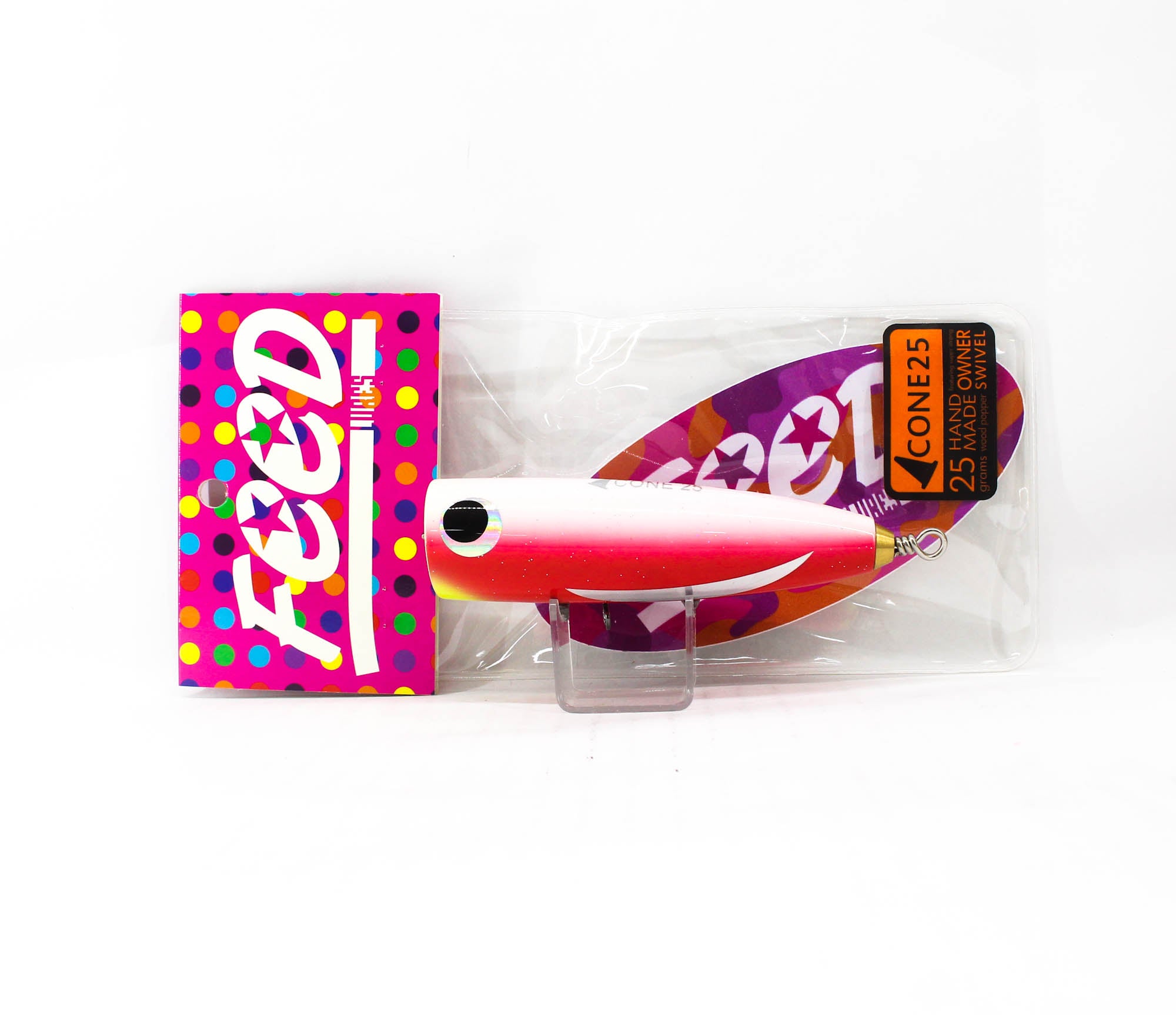 Feed Cone 25 Hand Made Wood Popper Floating Lure 25 grams 33 (4033)