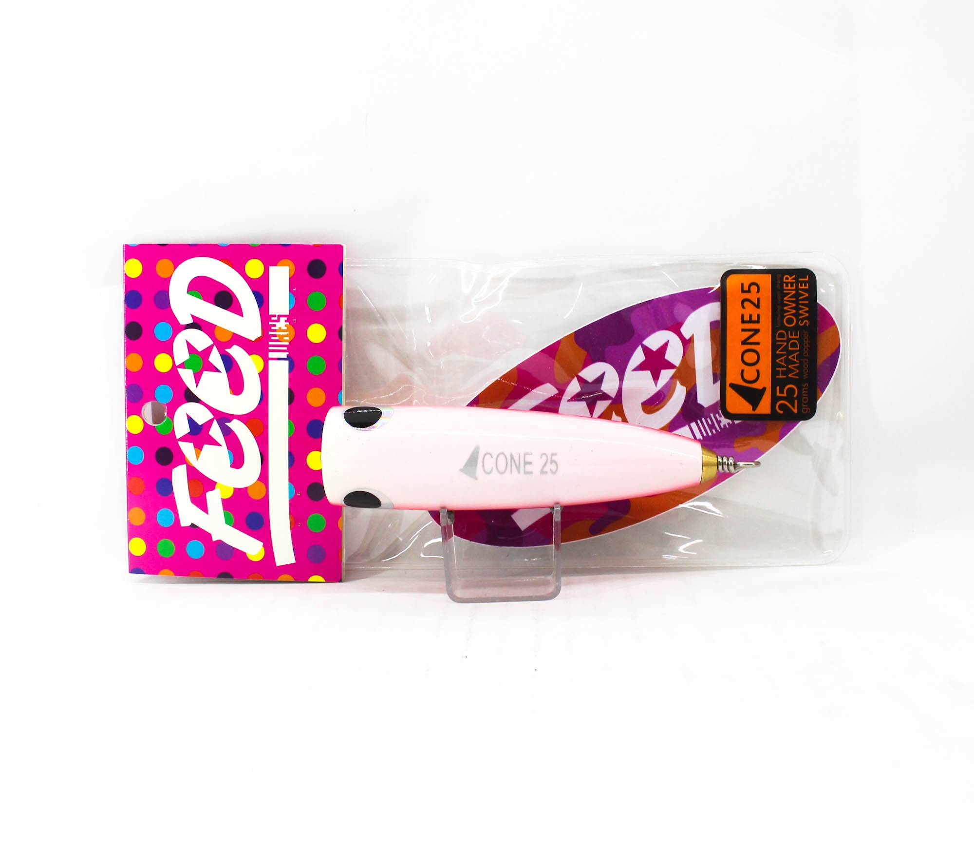 Feed Cone 25 Hand Made Wood Popper Floating Lure 25 grams 33 (4033)