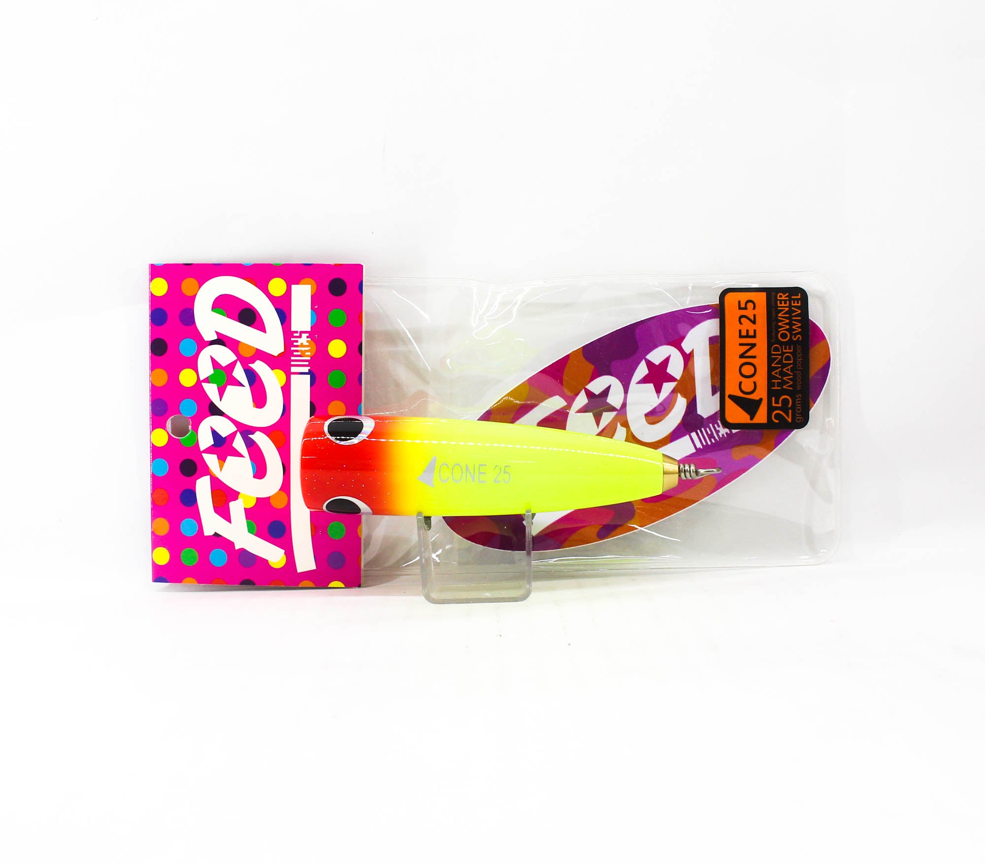 Feed Cone 25 Hand Made Wood Popper Floating Lure 25 grams 35 (4035)