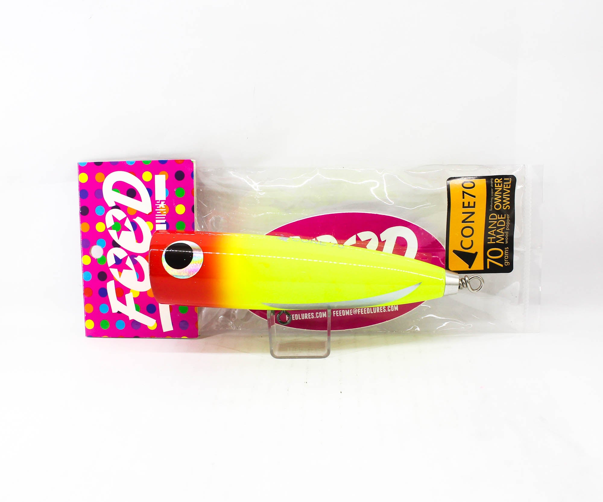 Feed Cone 70 Hand Made Wood Popper Floating Lure 70 grams 35 (5035)