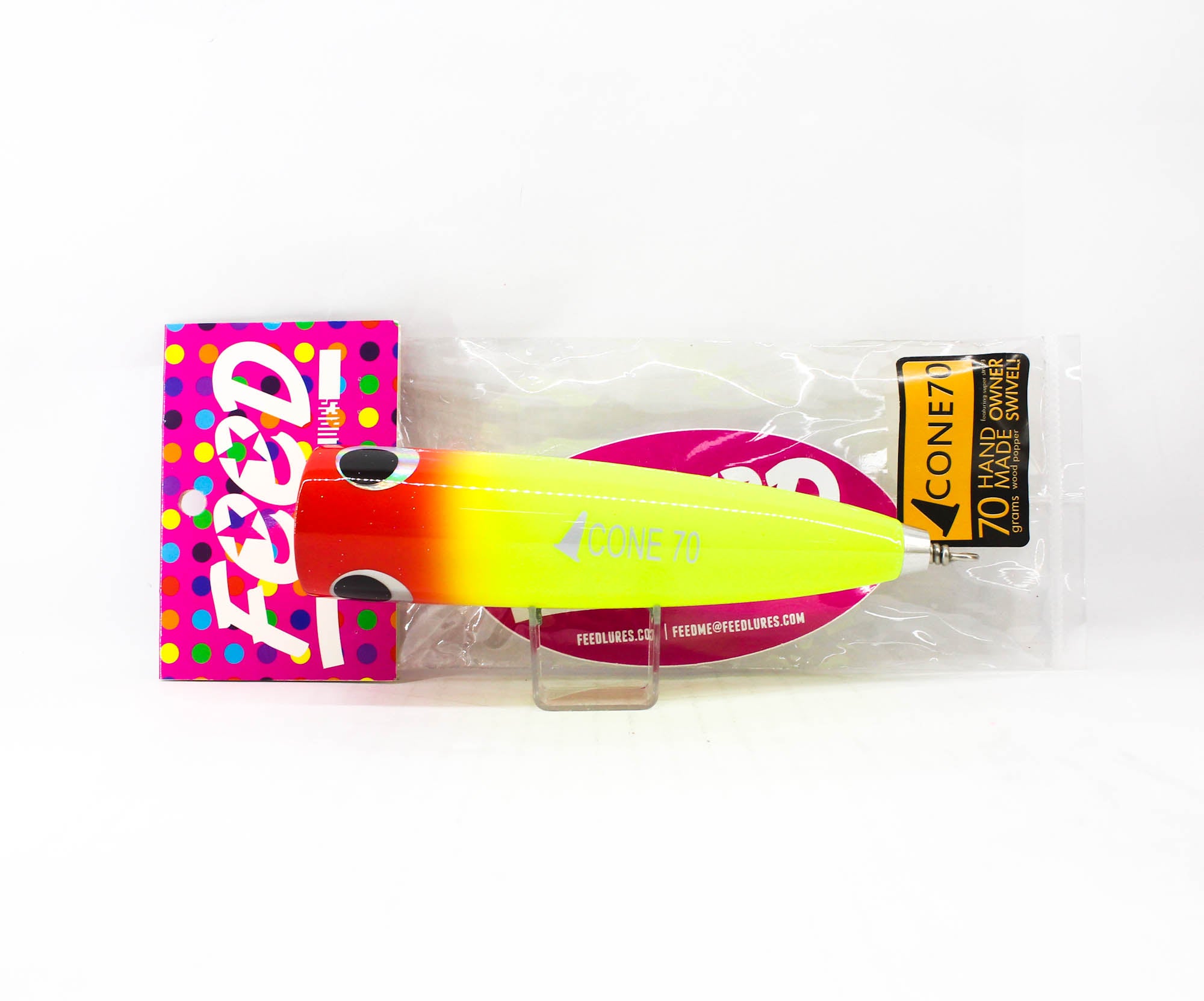 Feed Cone 70 Hand Made Wood Popper Floating Lure 70 grams 35 (5035)