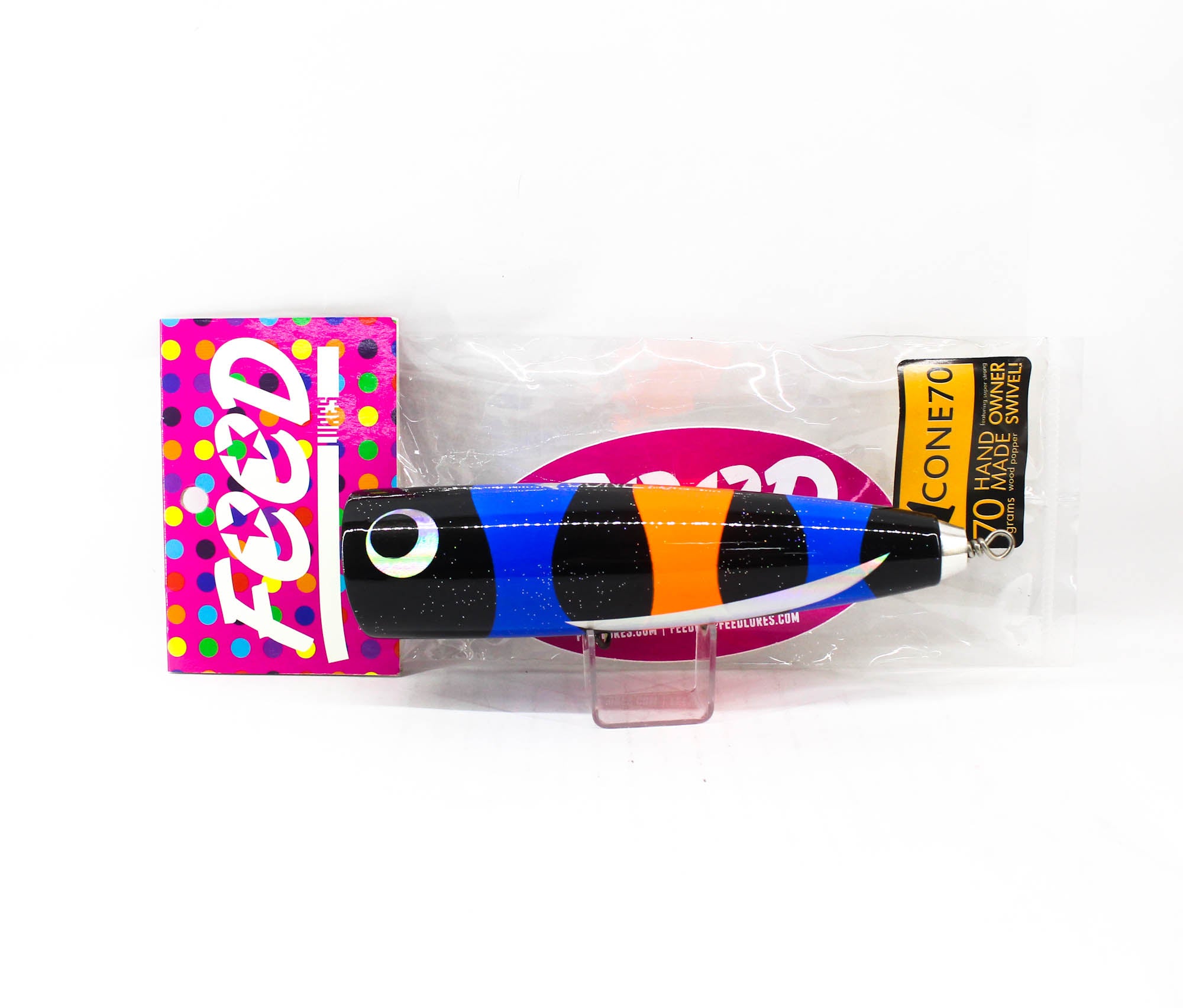 Feed Cone 70 Hand Made Wood Popper Floating Lure 70 grams 75 (5075)