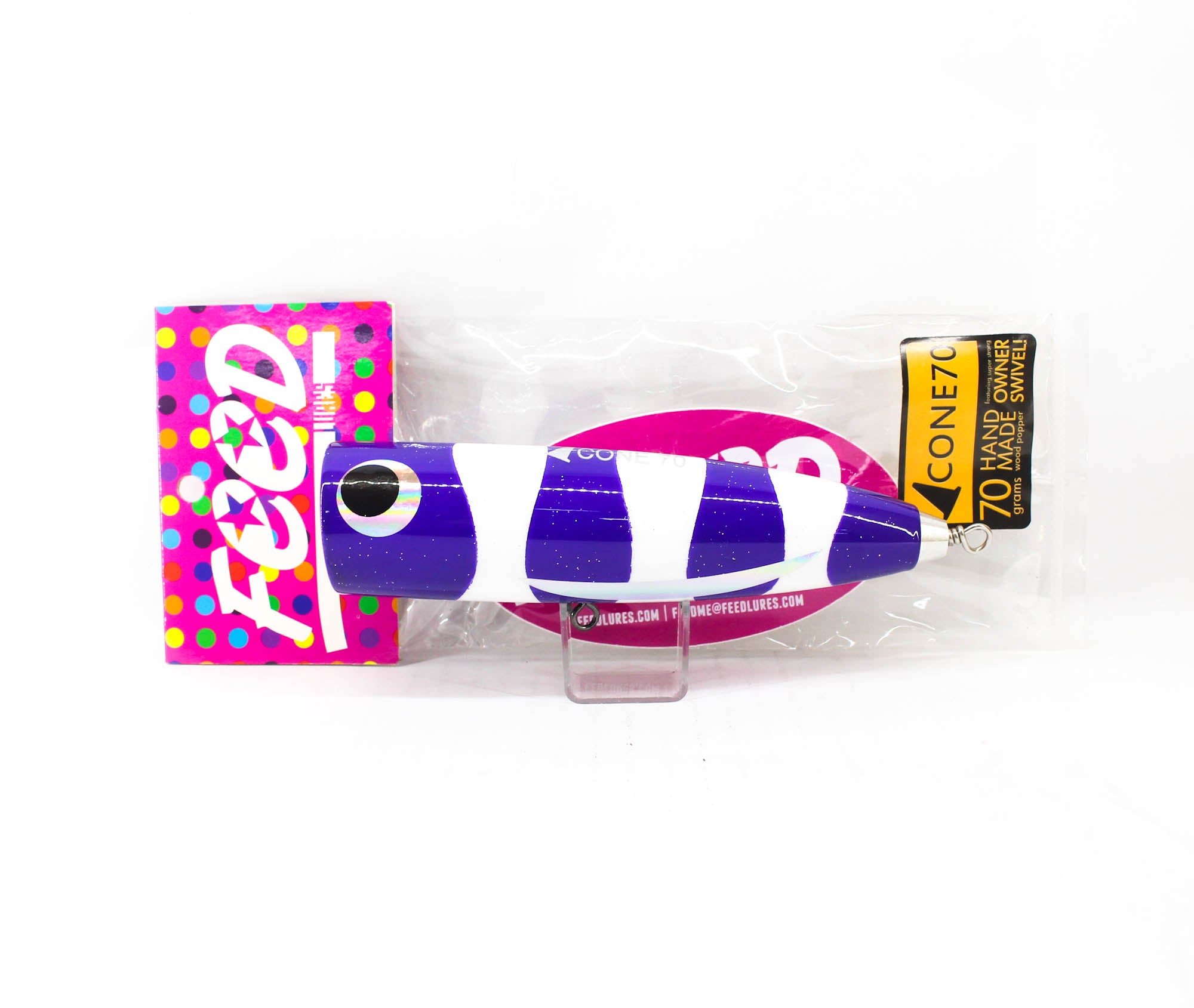 Feed Cone 70 Hand Made Wood Popper Floating Lure 70 grams 76 (5076)