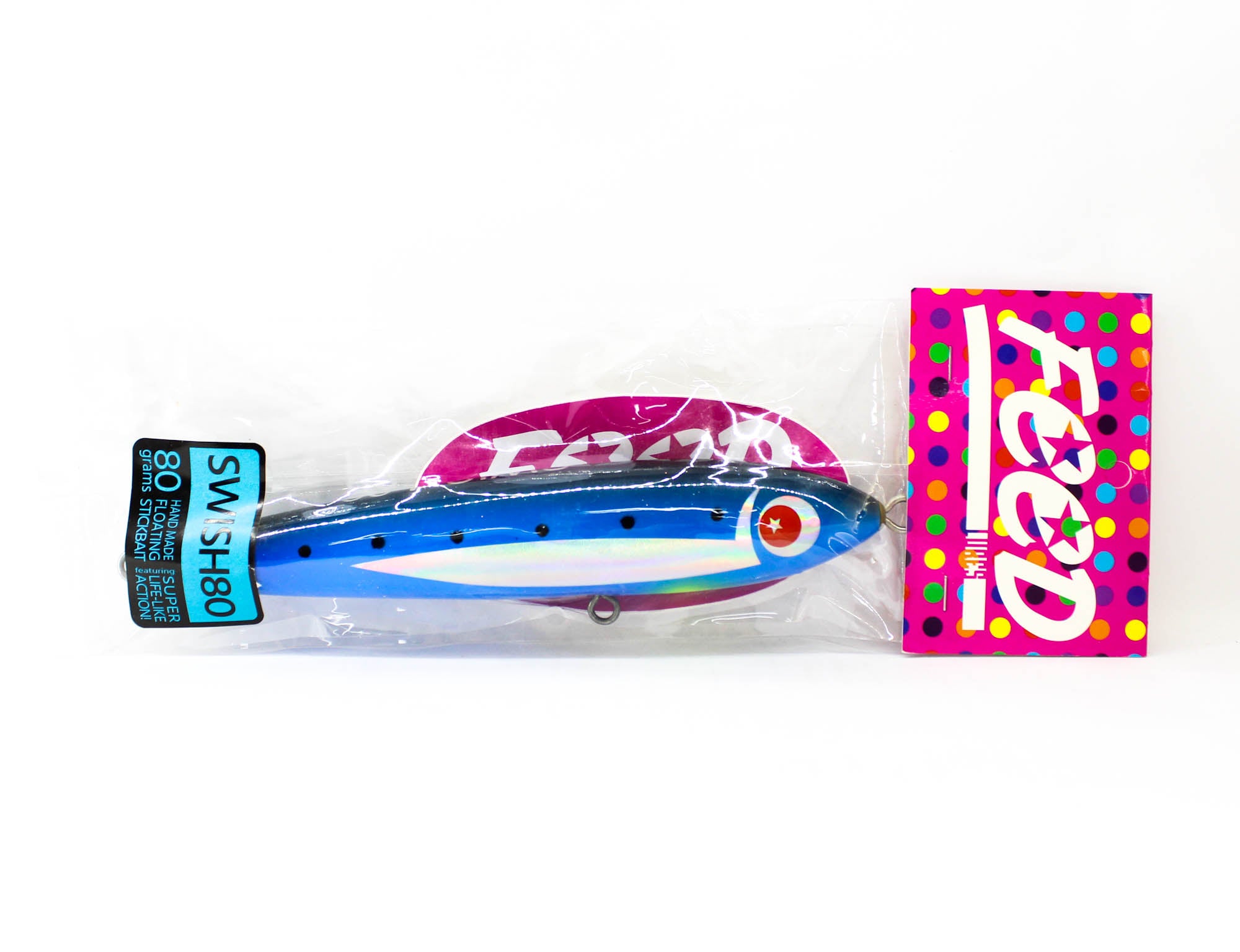 Feed Swish 80 Hand Made Wood Floating Lure 80 grams 208 (4208)
