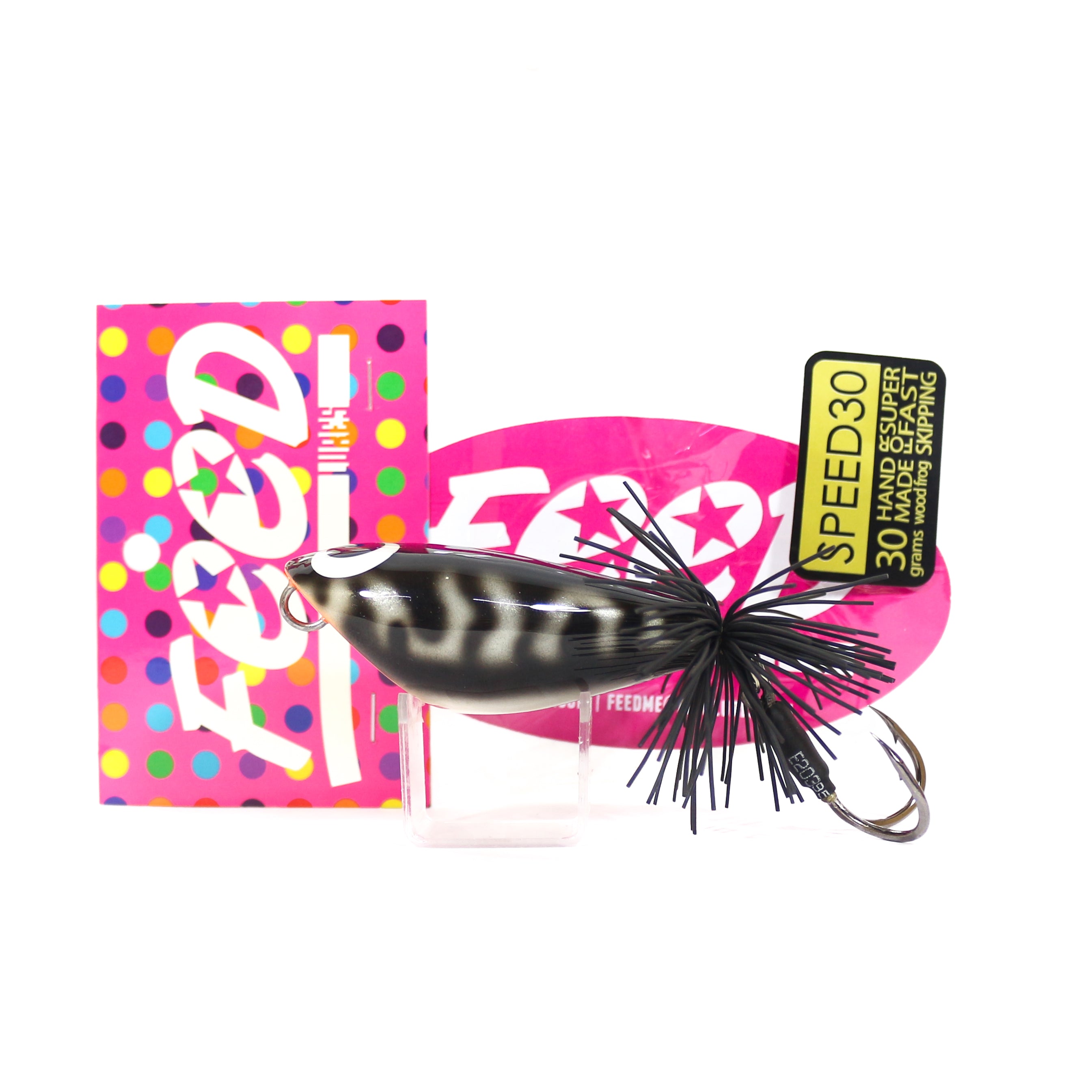 Feed Speed 30 Hand Made Wood Frog Floating Lure 30 grams 01 (1001)