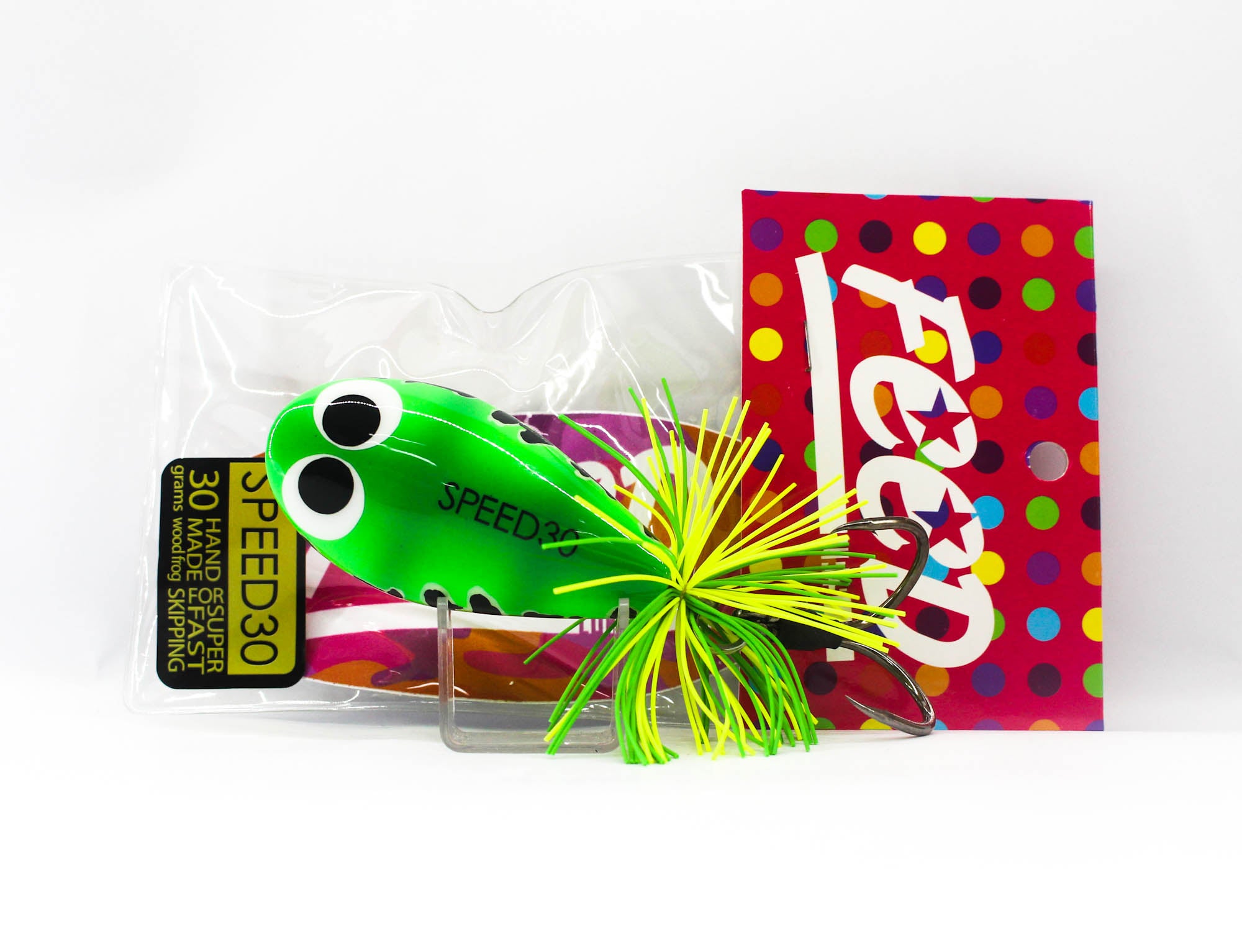 Feed Speed 30 Hand Made Wood Frog Floating Lure 30 grams 08 (1008)