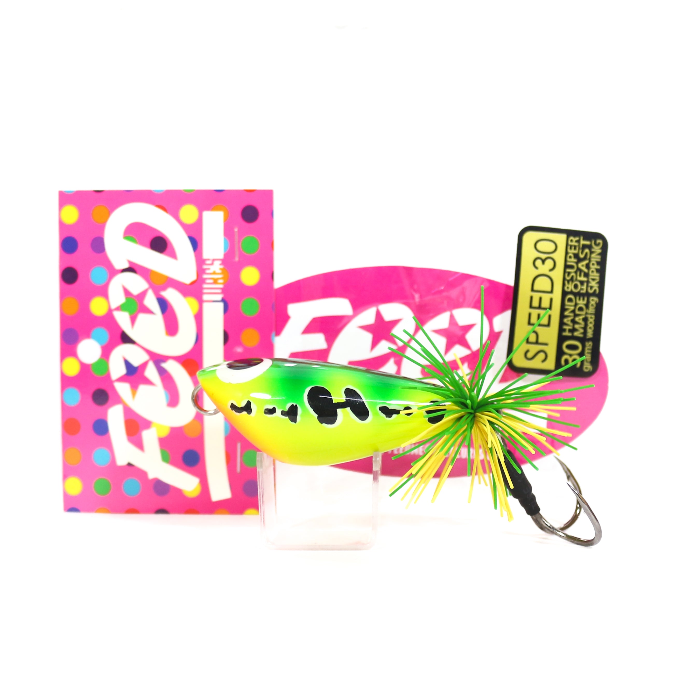 Feed Speed 30 Hand Made Wood Frog Floating Lure 30 grams 08 (1008)